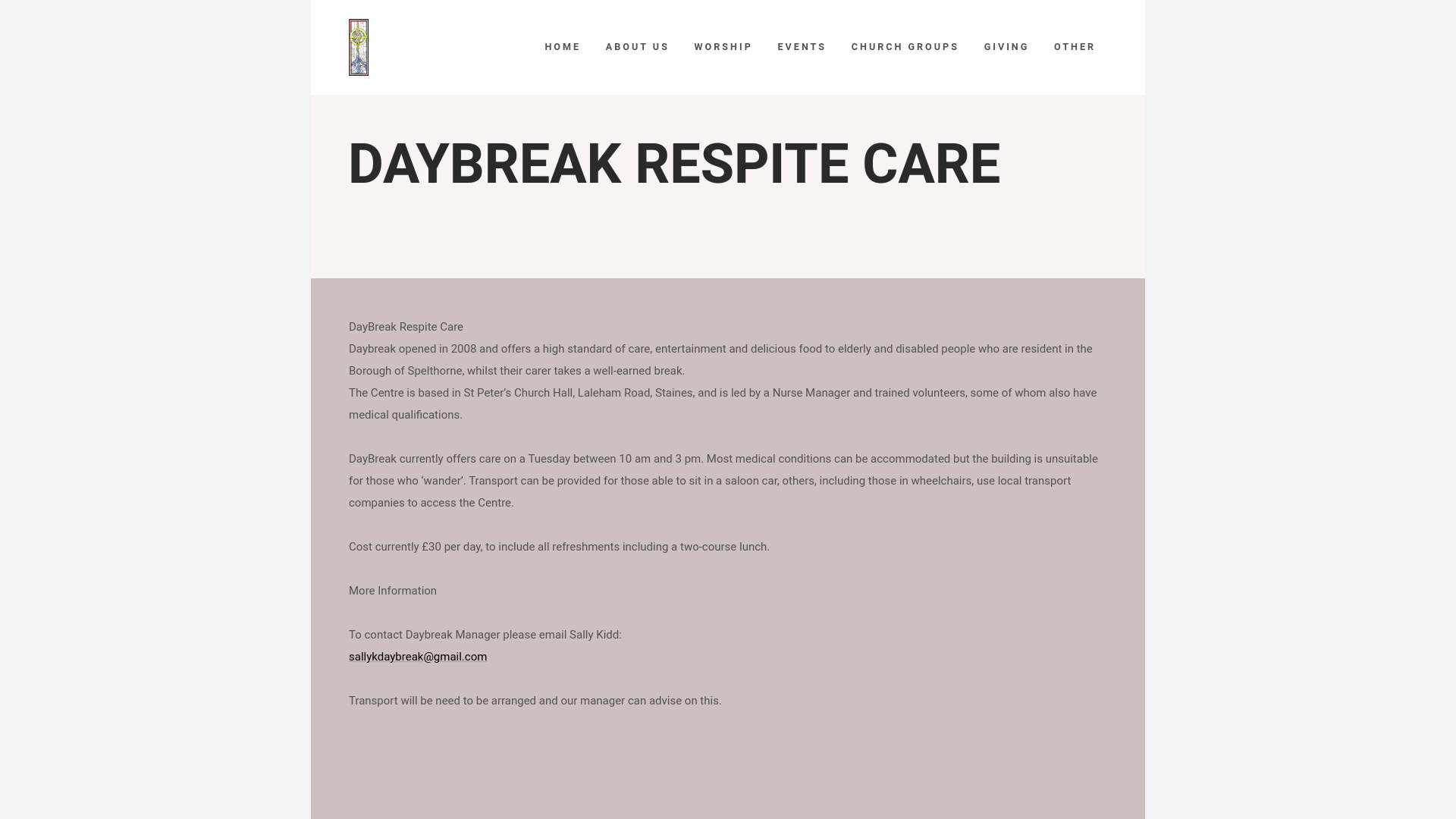 Website screenshot