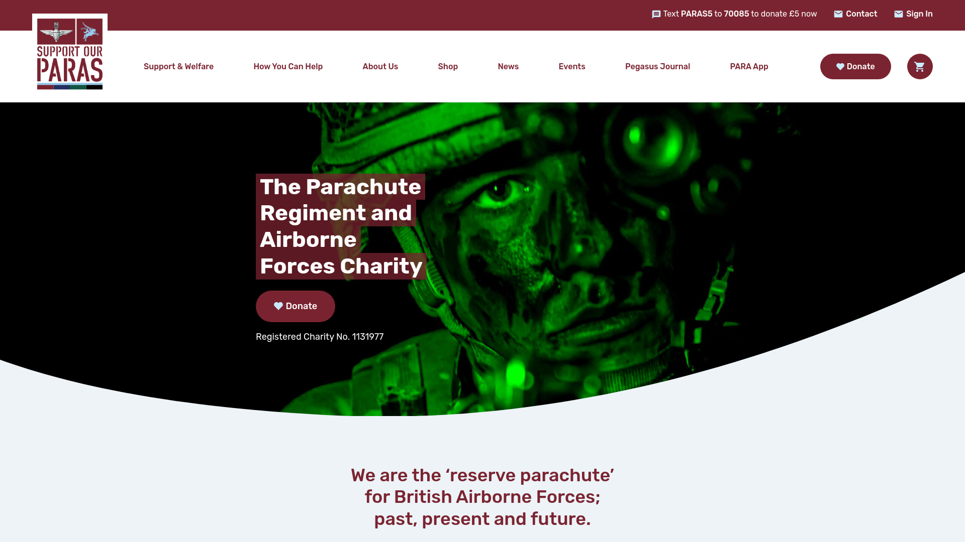 Website screenshot