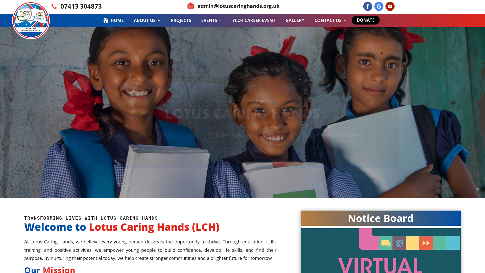 Website screenshot