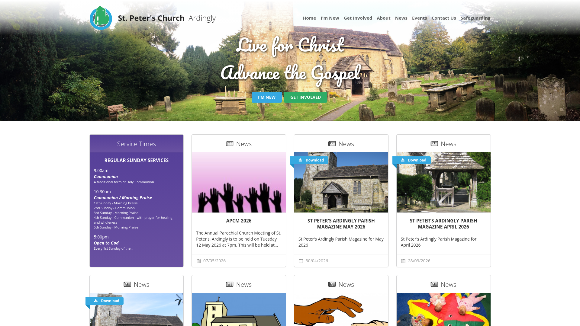 Website screenshot