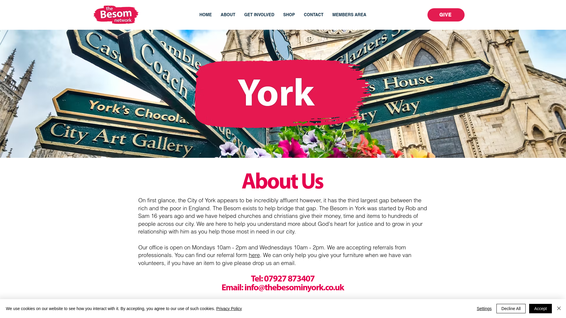 Website screenshot
