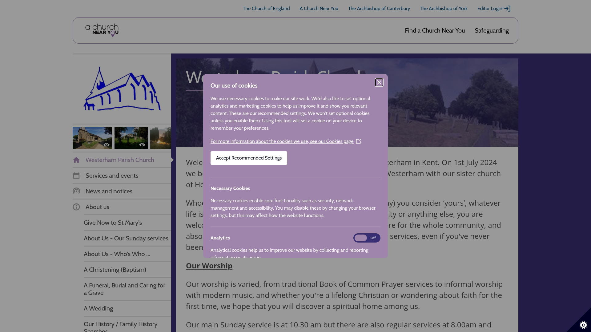 Website screenshot