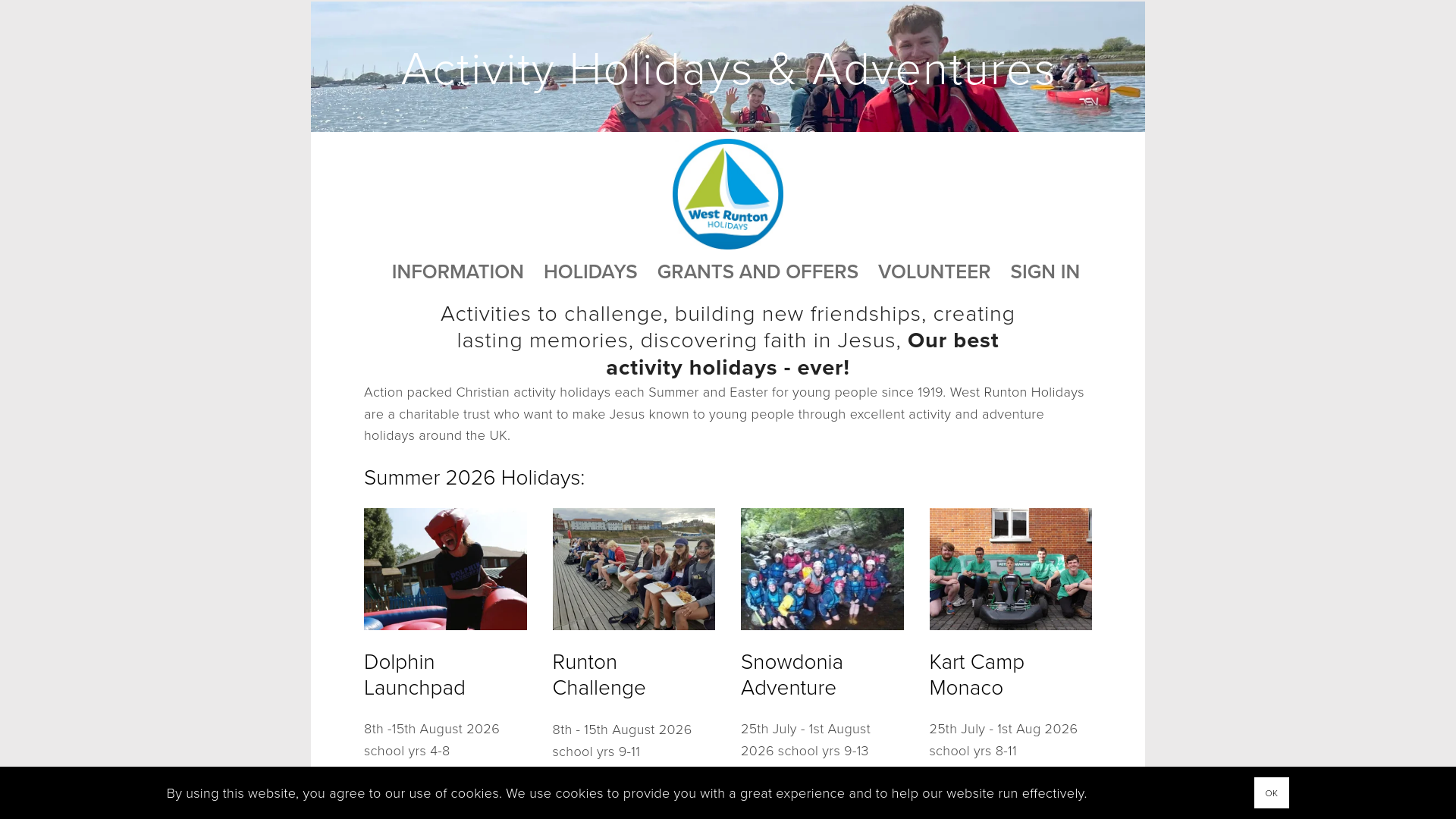 Website screenshot
