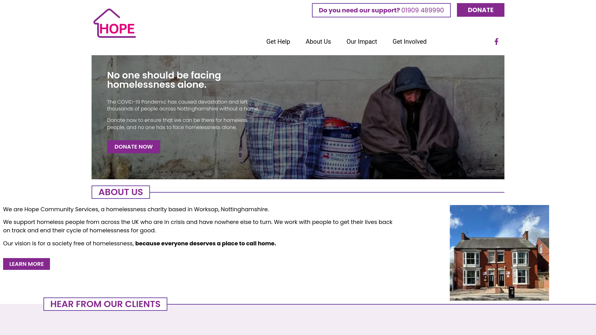 Website screenshot