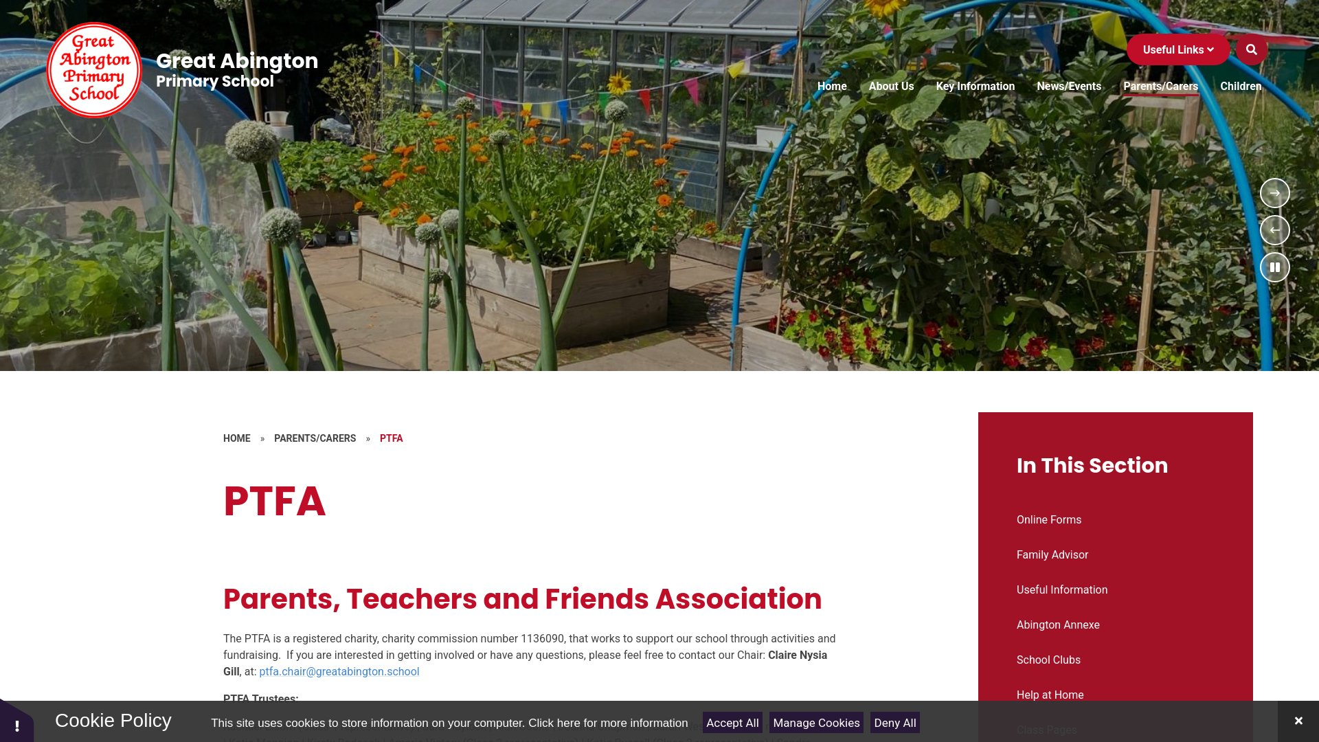 Website screenshot