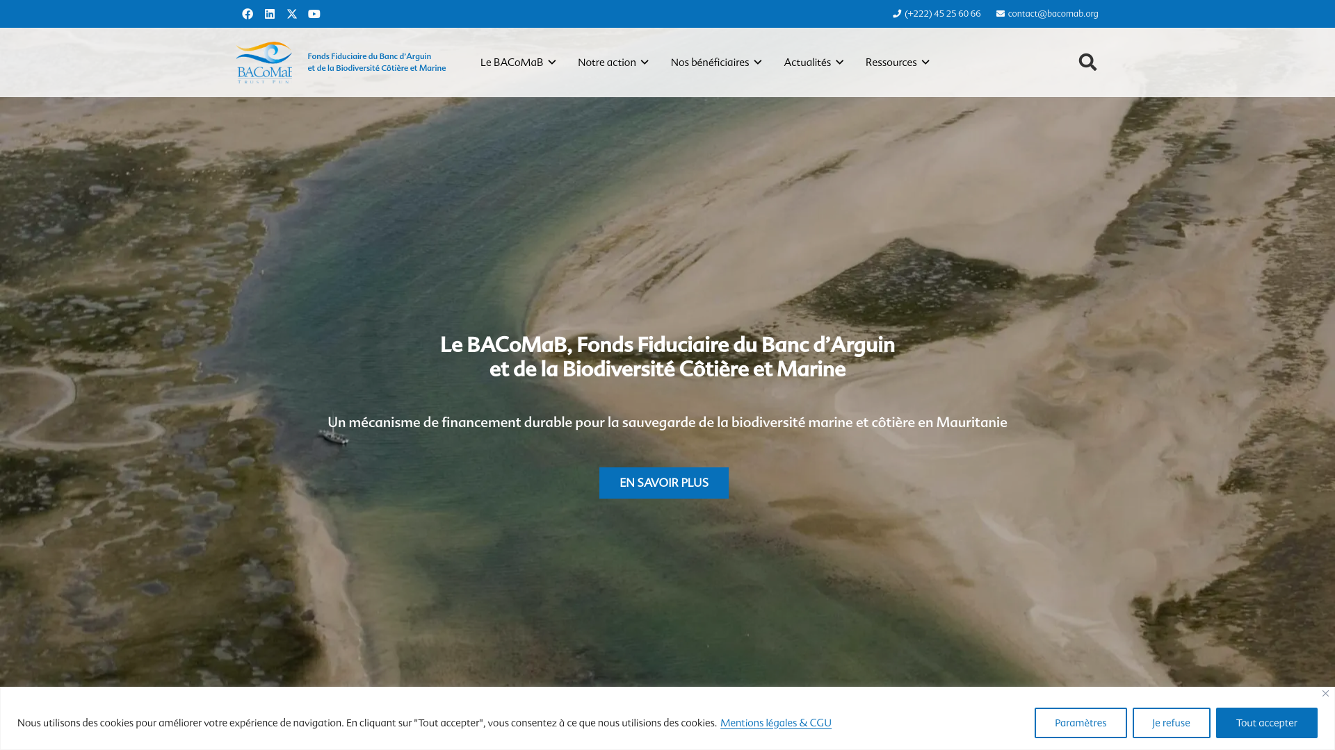 Website screenshot