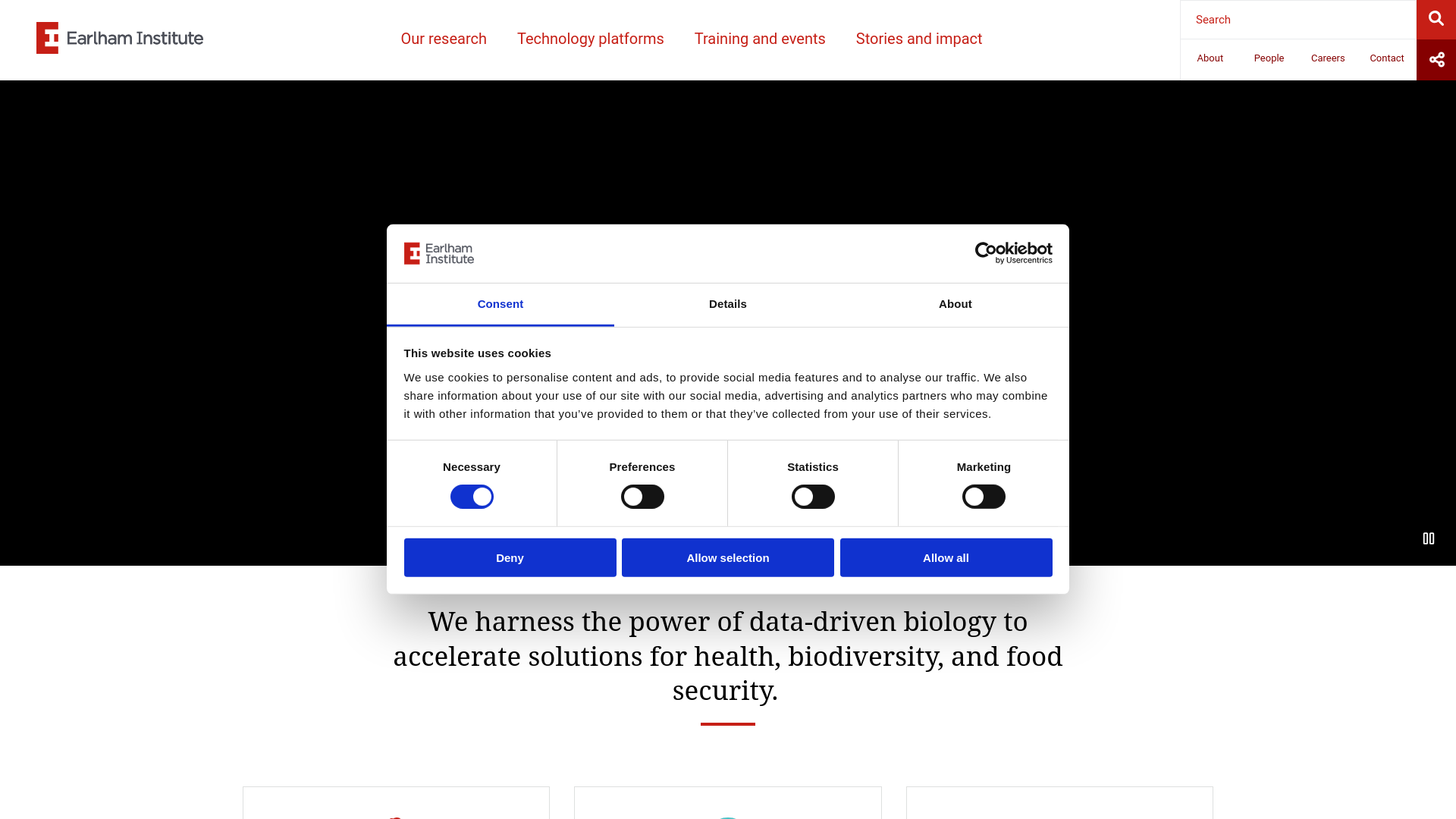 Website screenshot