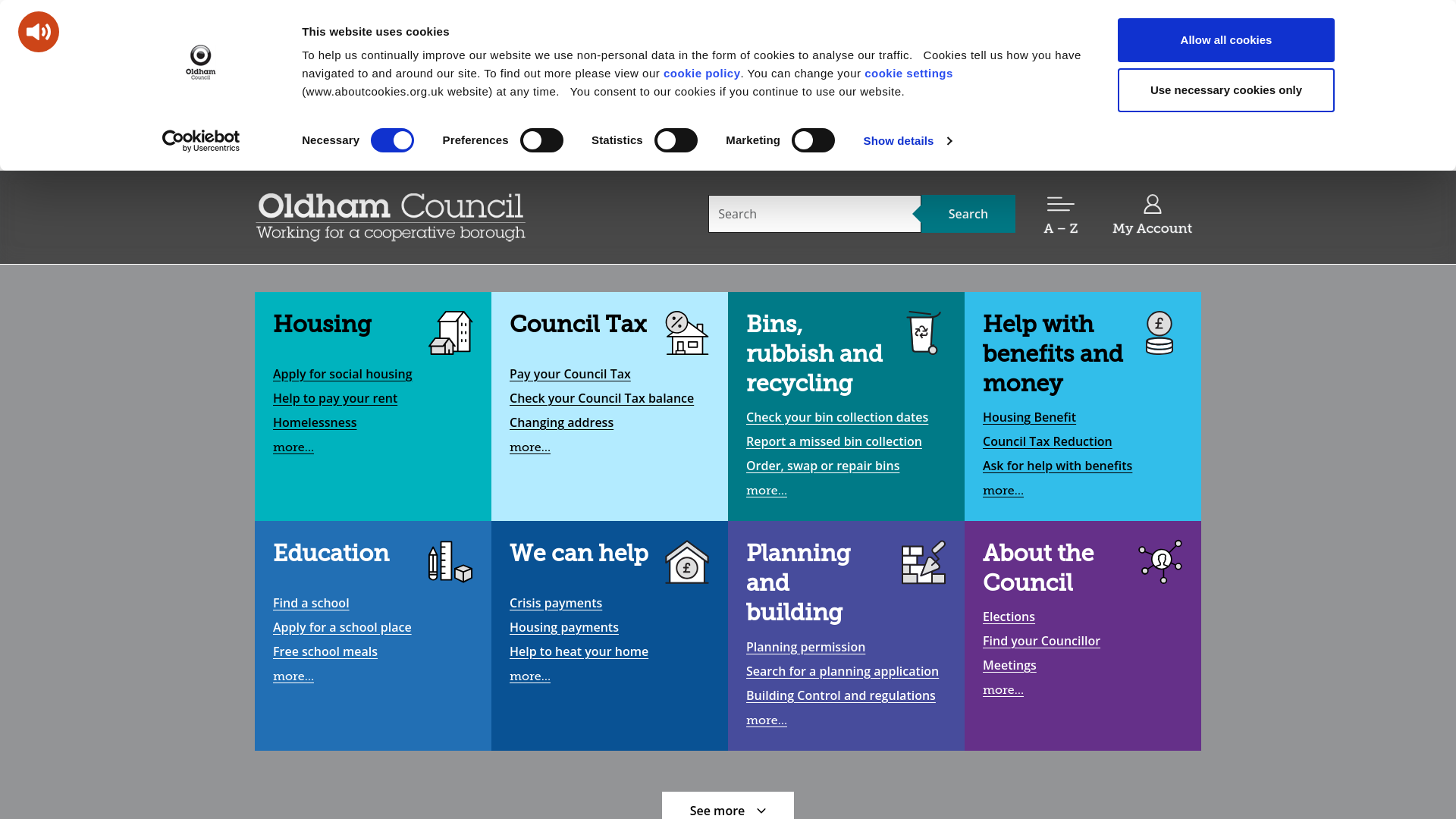 Website screenshot