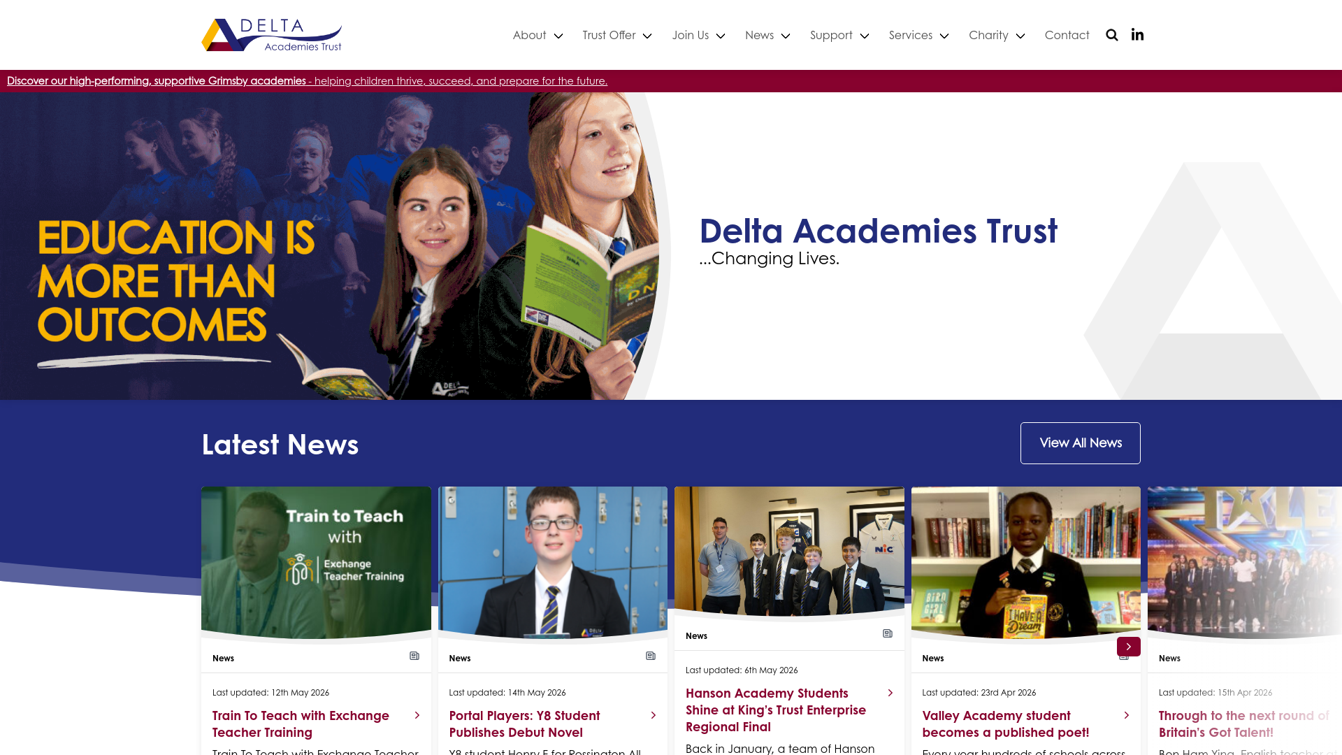 Website screenshot