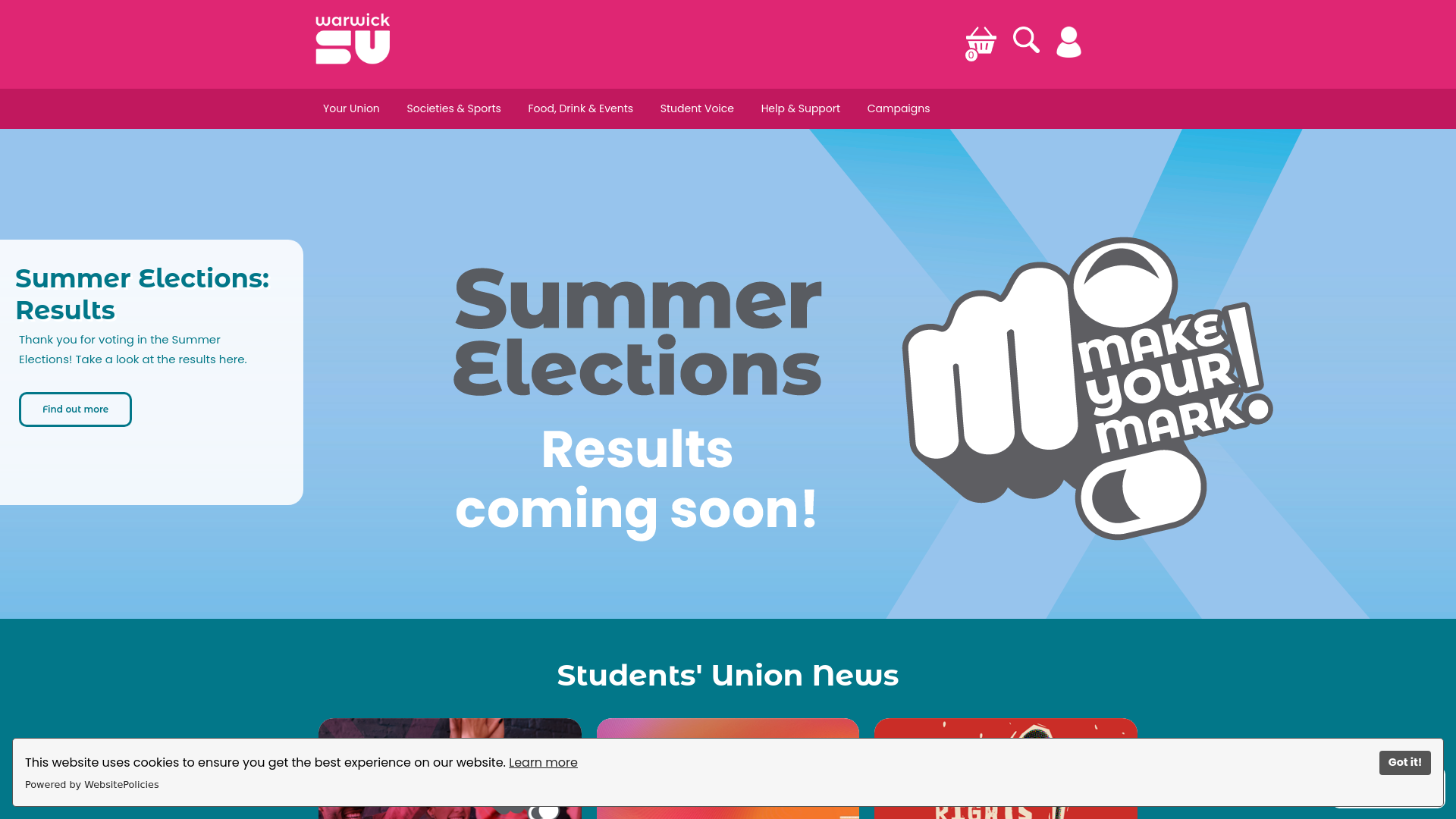Website screenshot