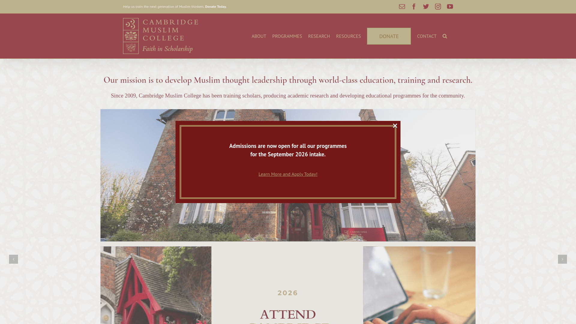Website screenshot