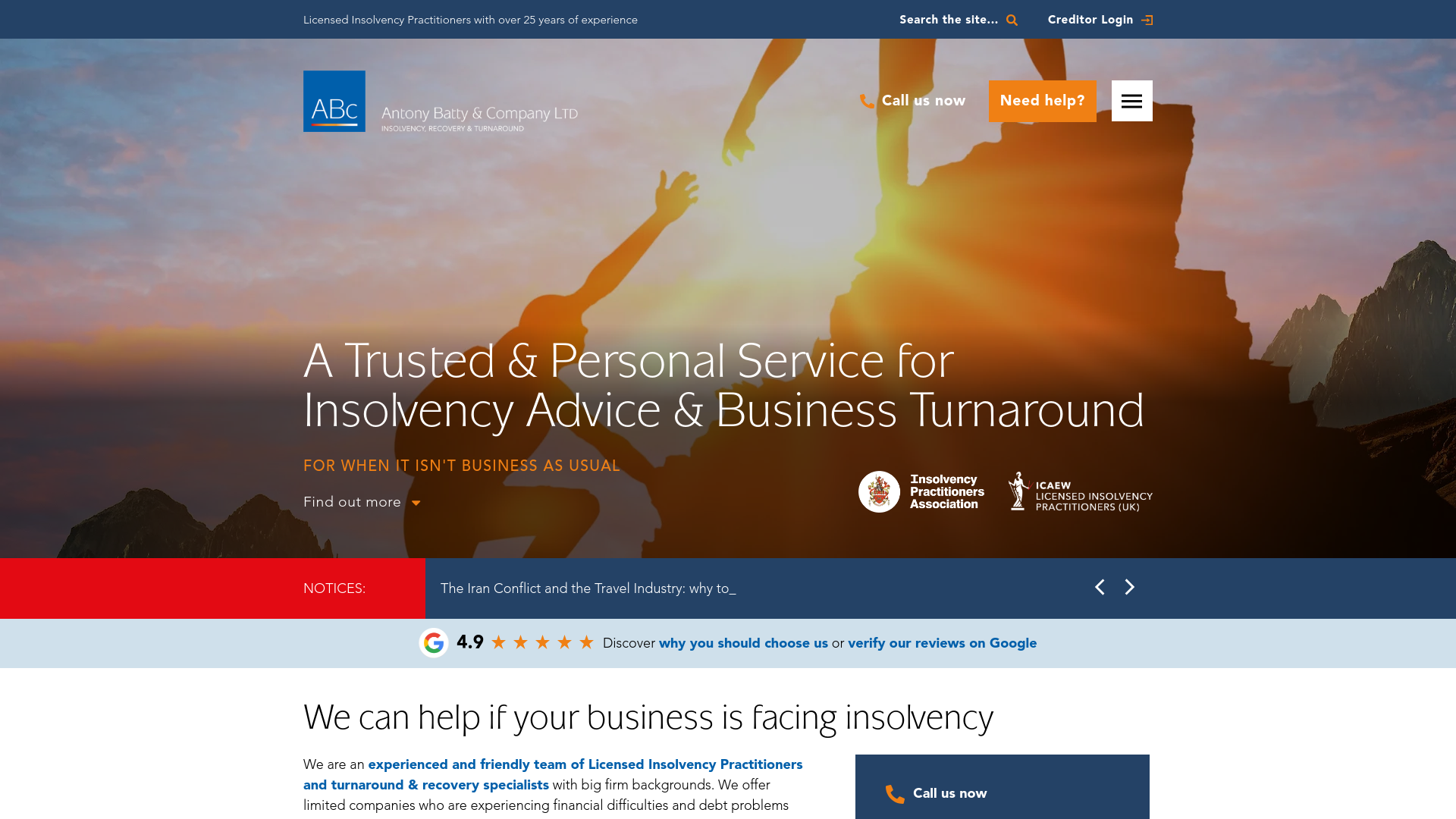 Website screenshot