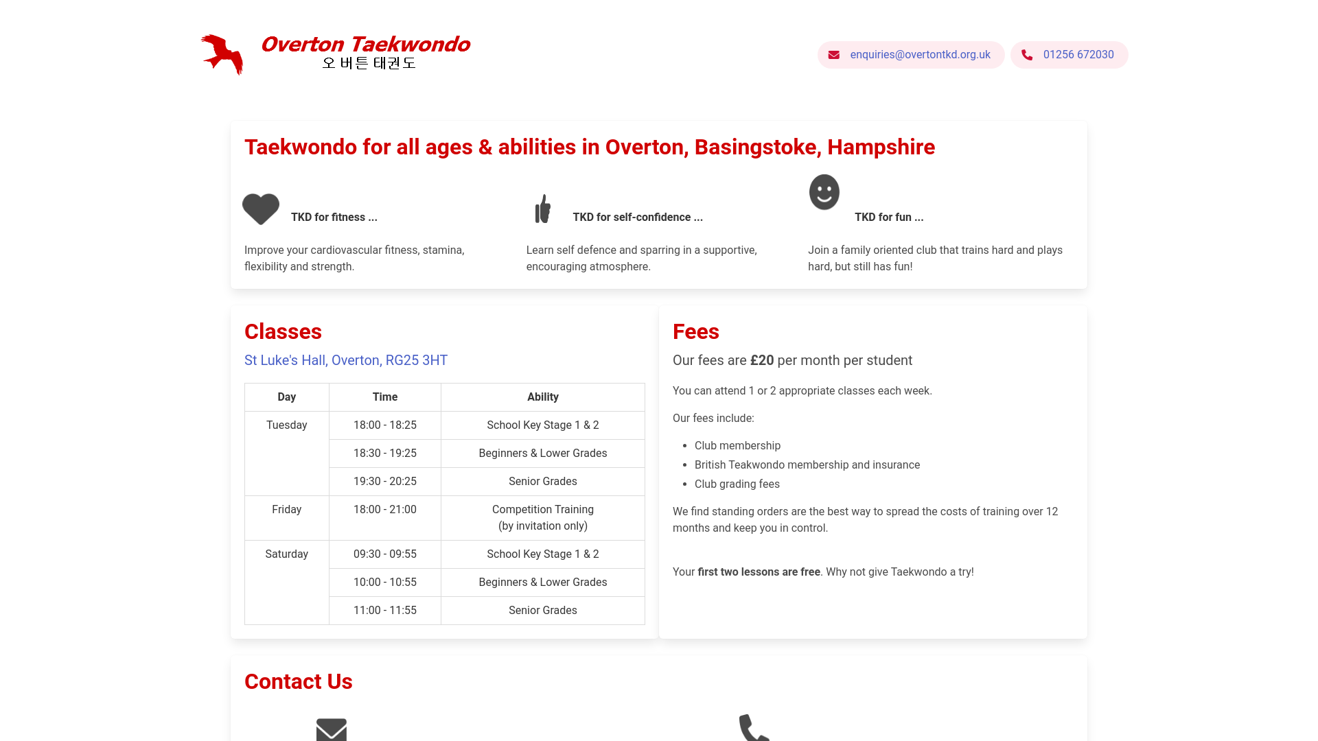 Website screenshot