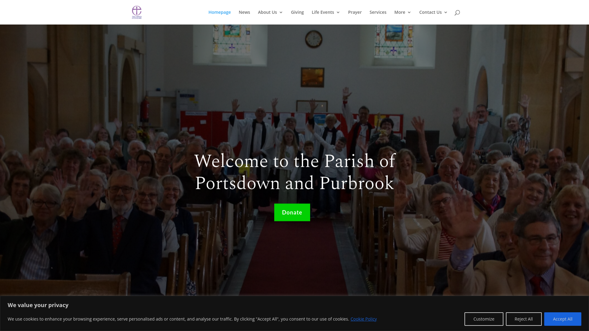 Website screenshot