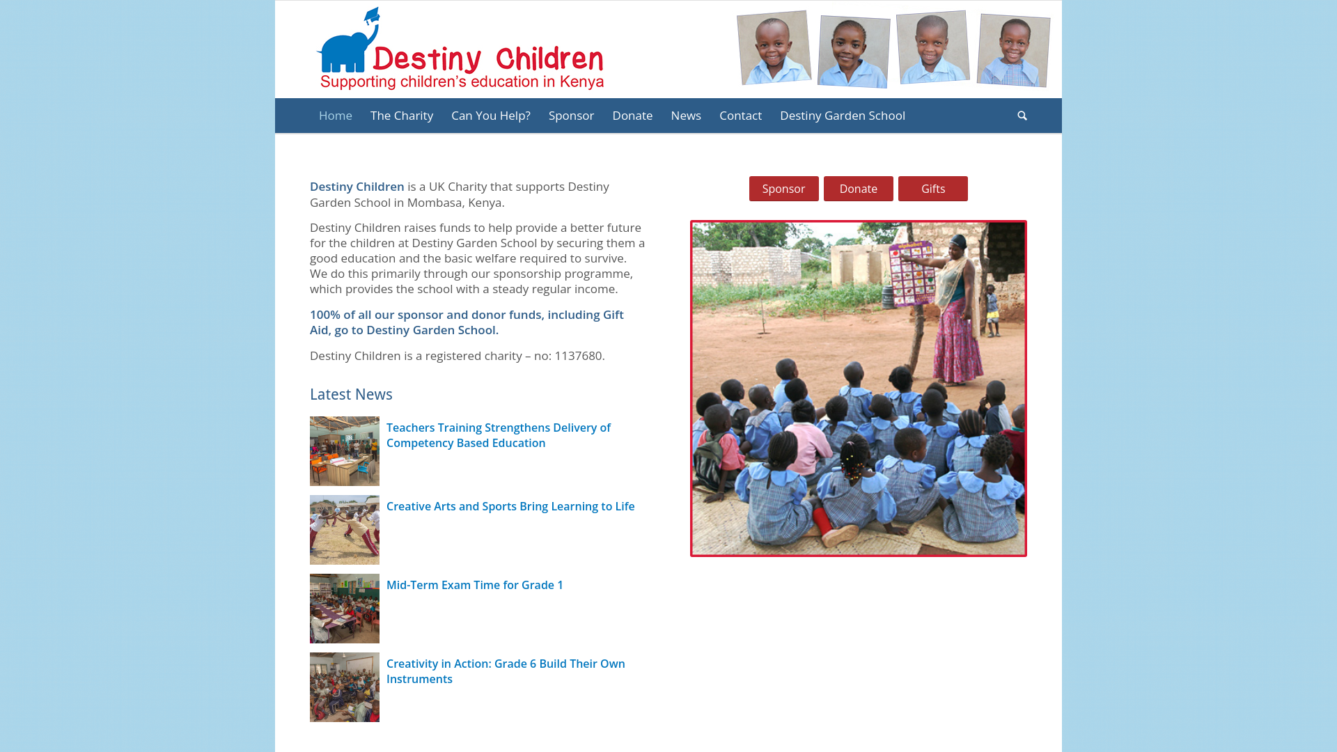 Website screenshot