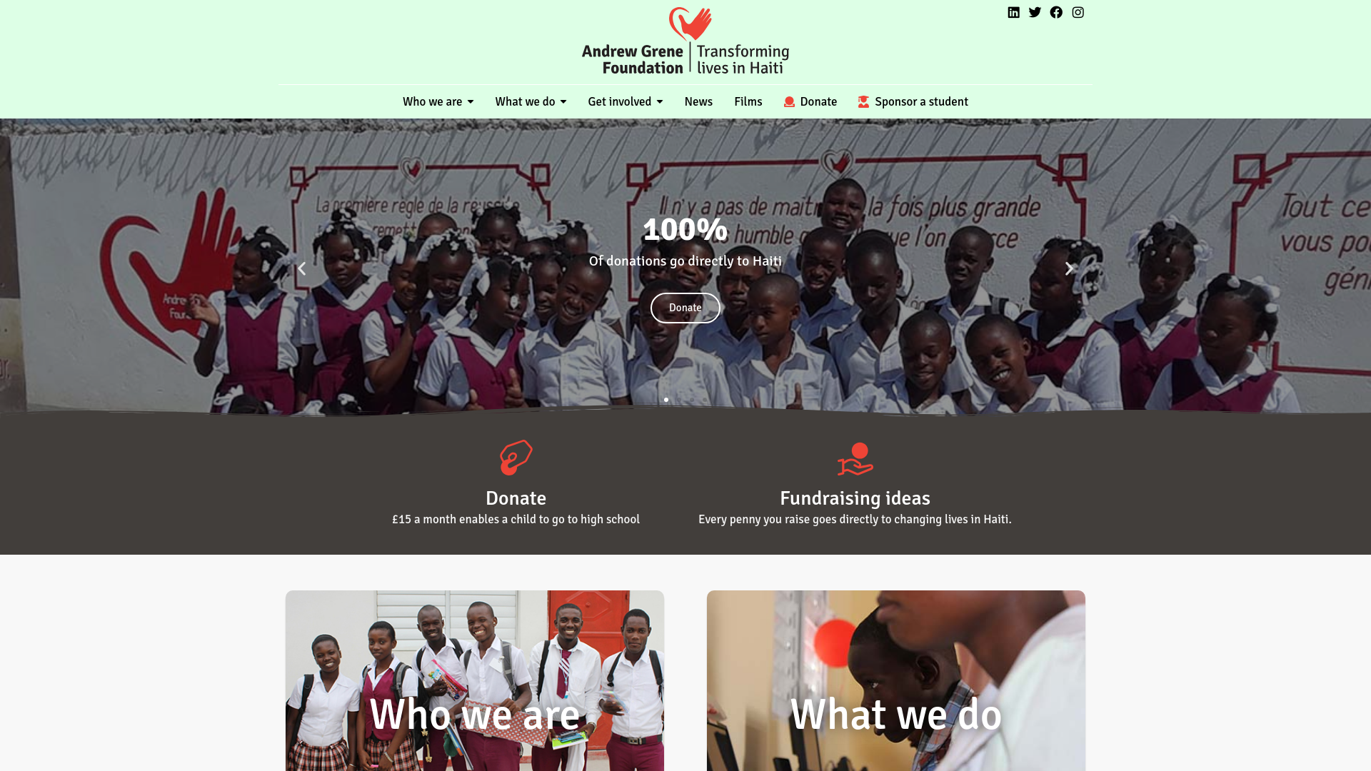 Website screenshot