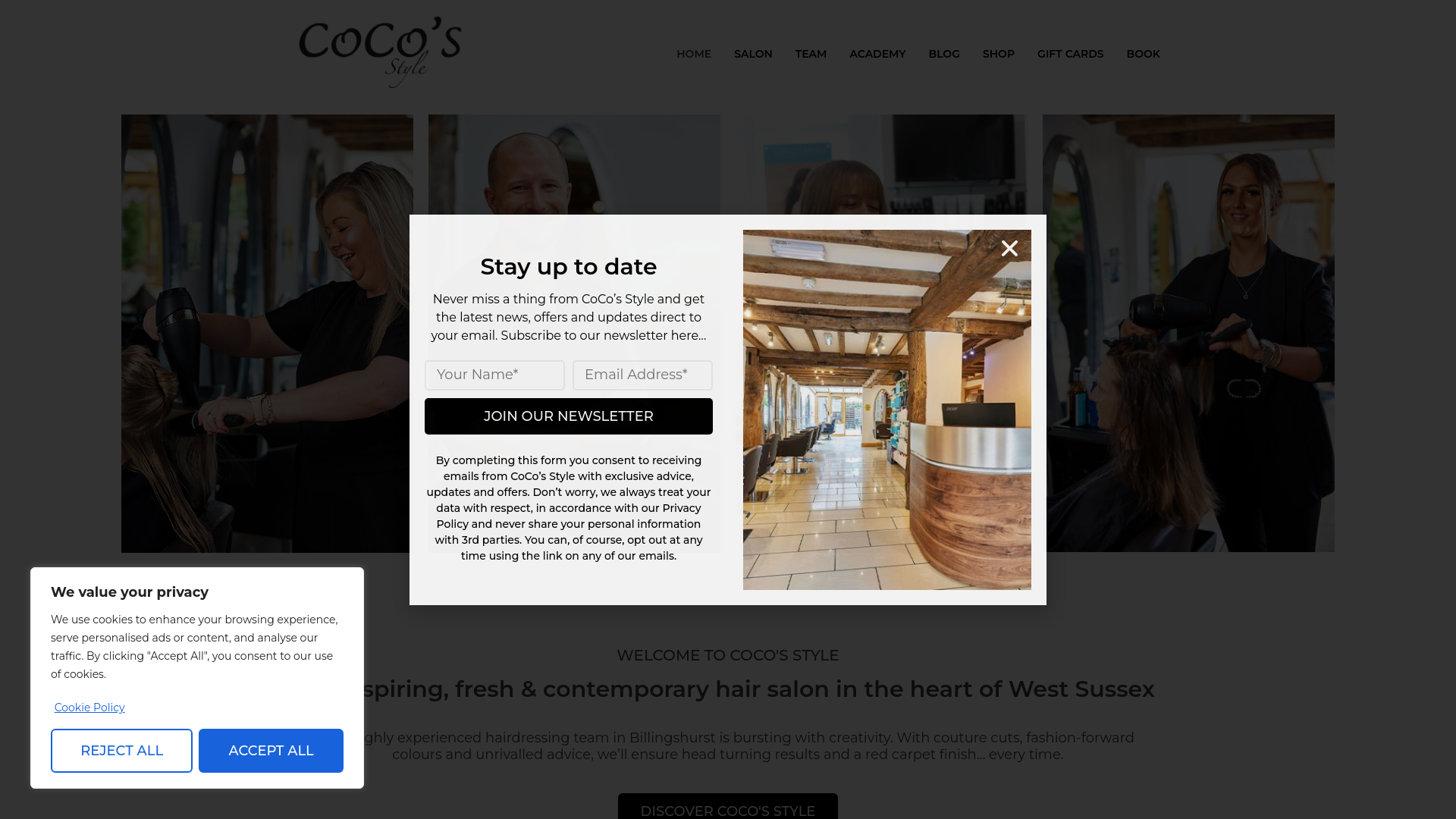 Website screenshot