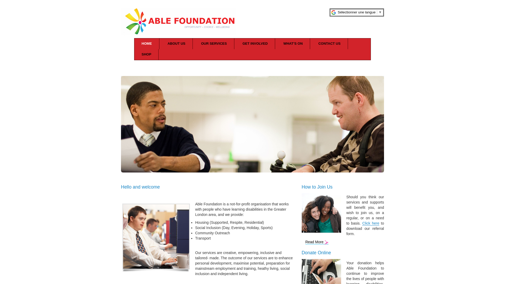 Website screenshot