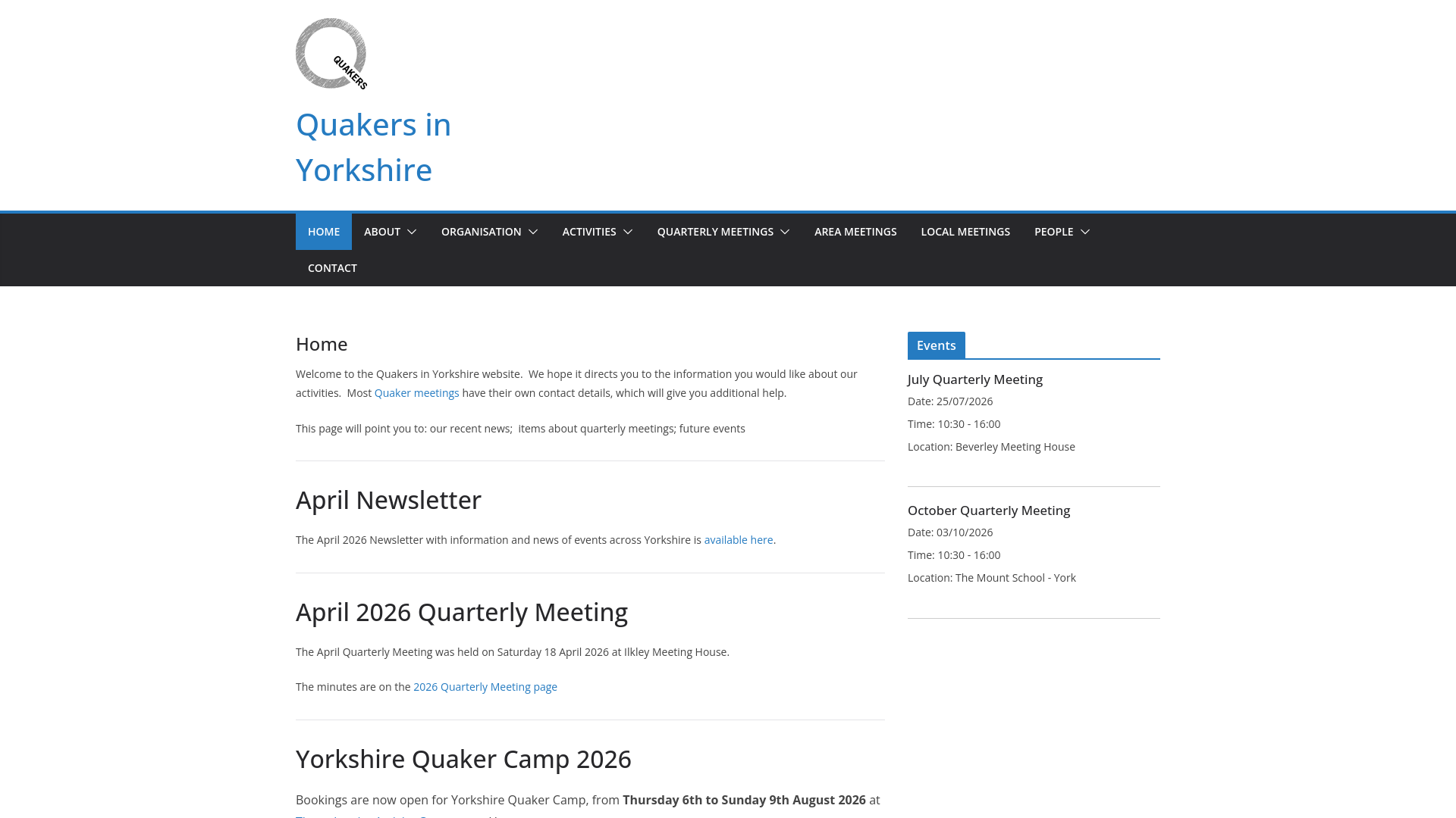 Website screenshot