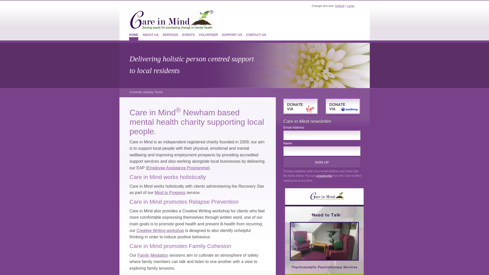 Website screenshot