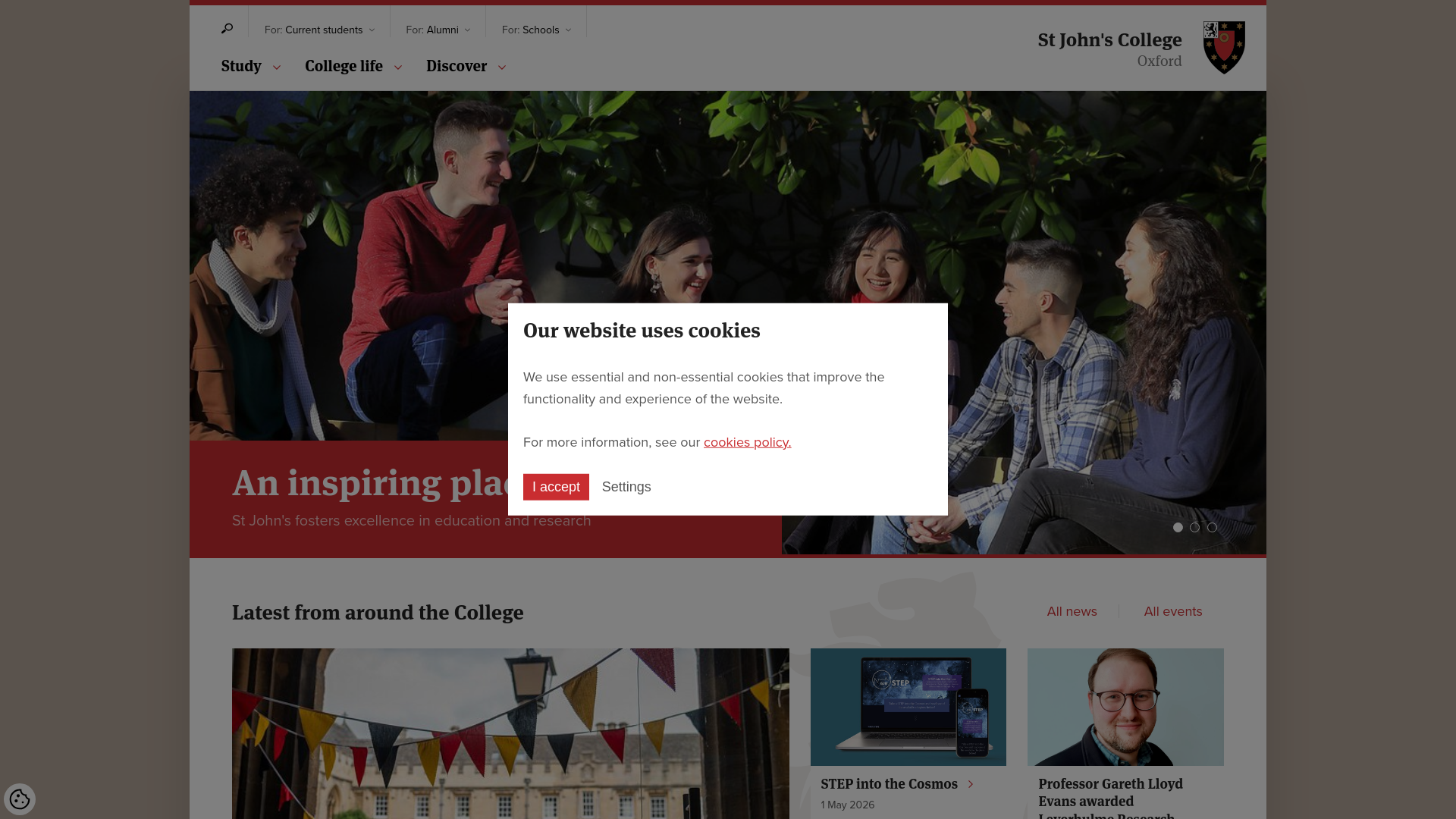 Website screenshot