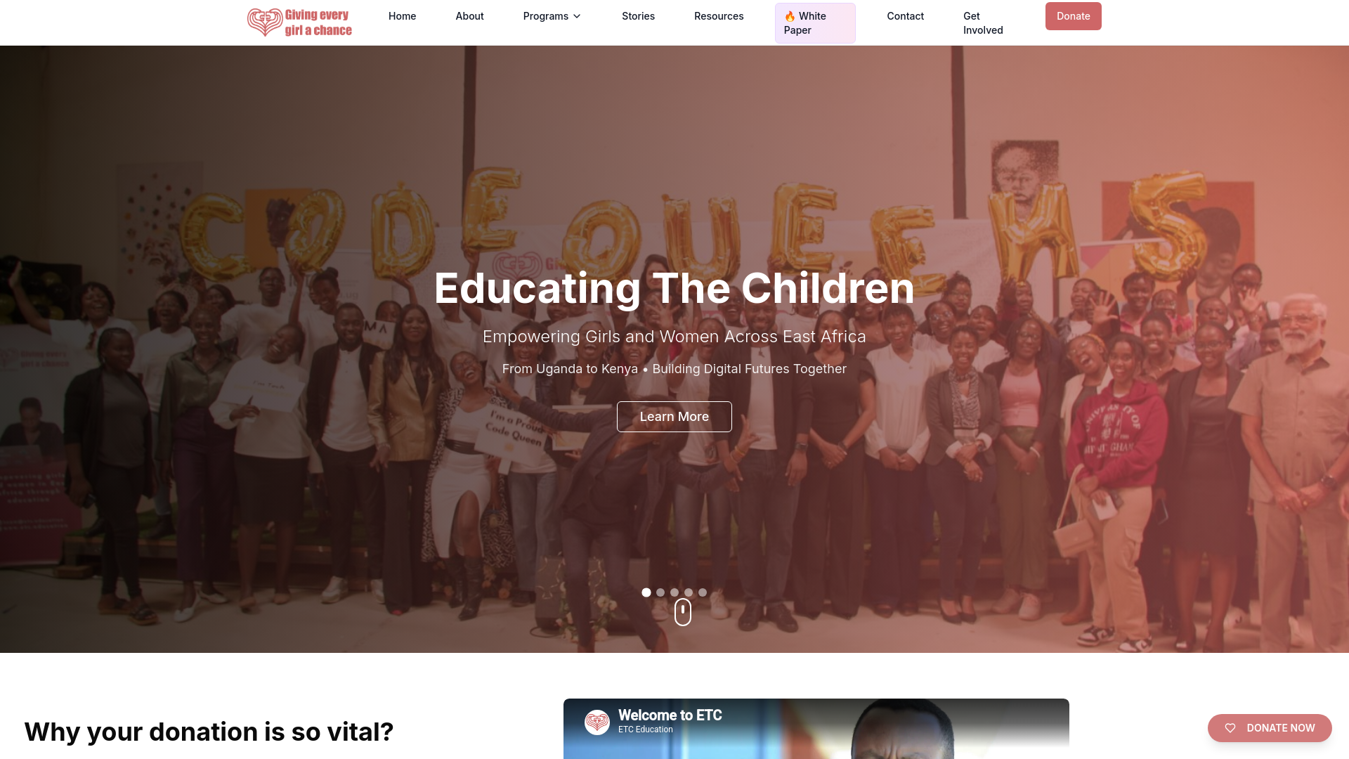 Website screenshot