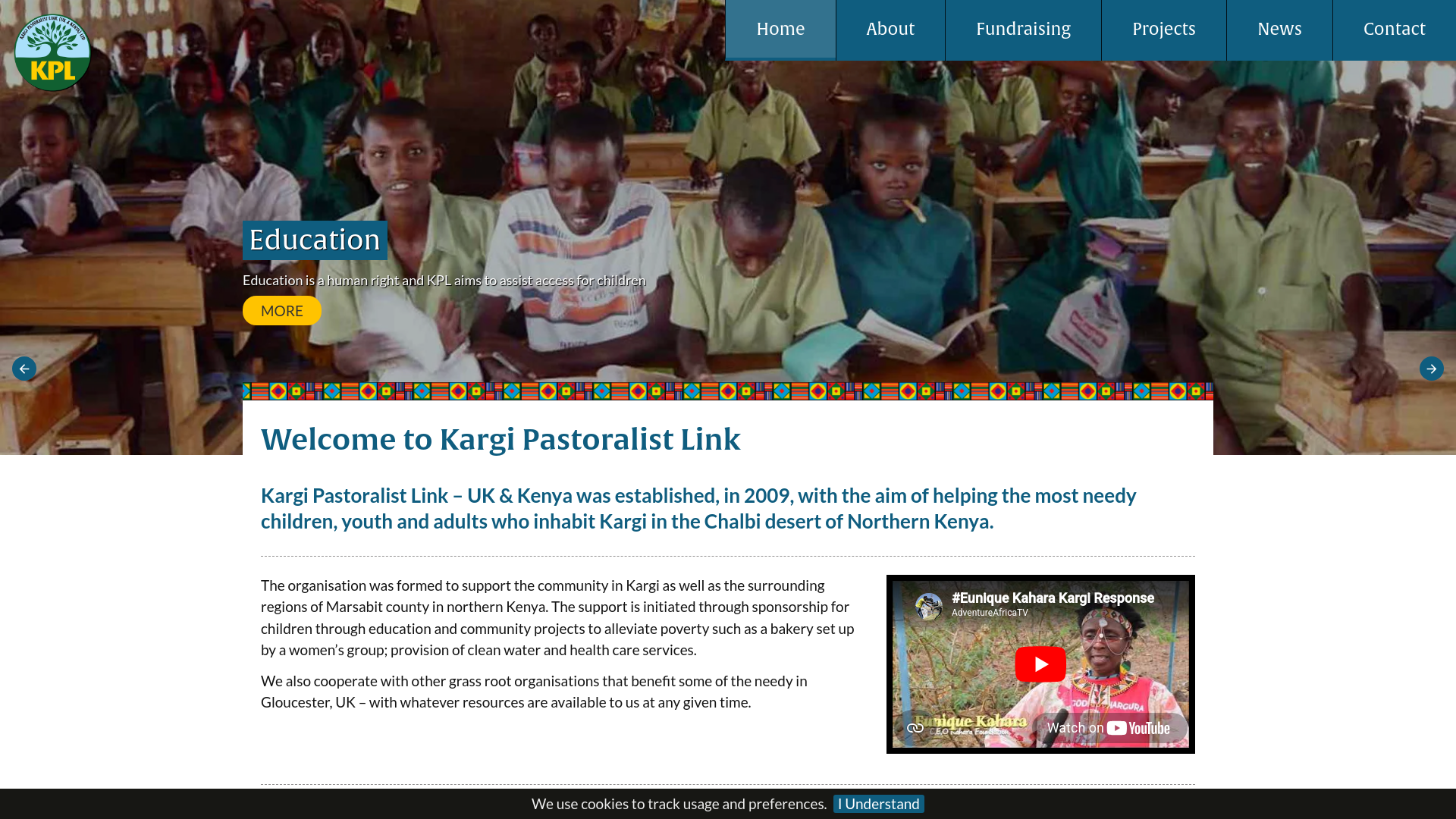 Website screenshot