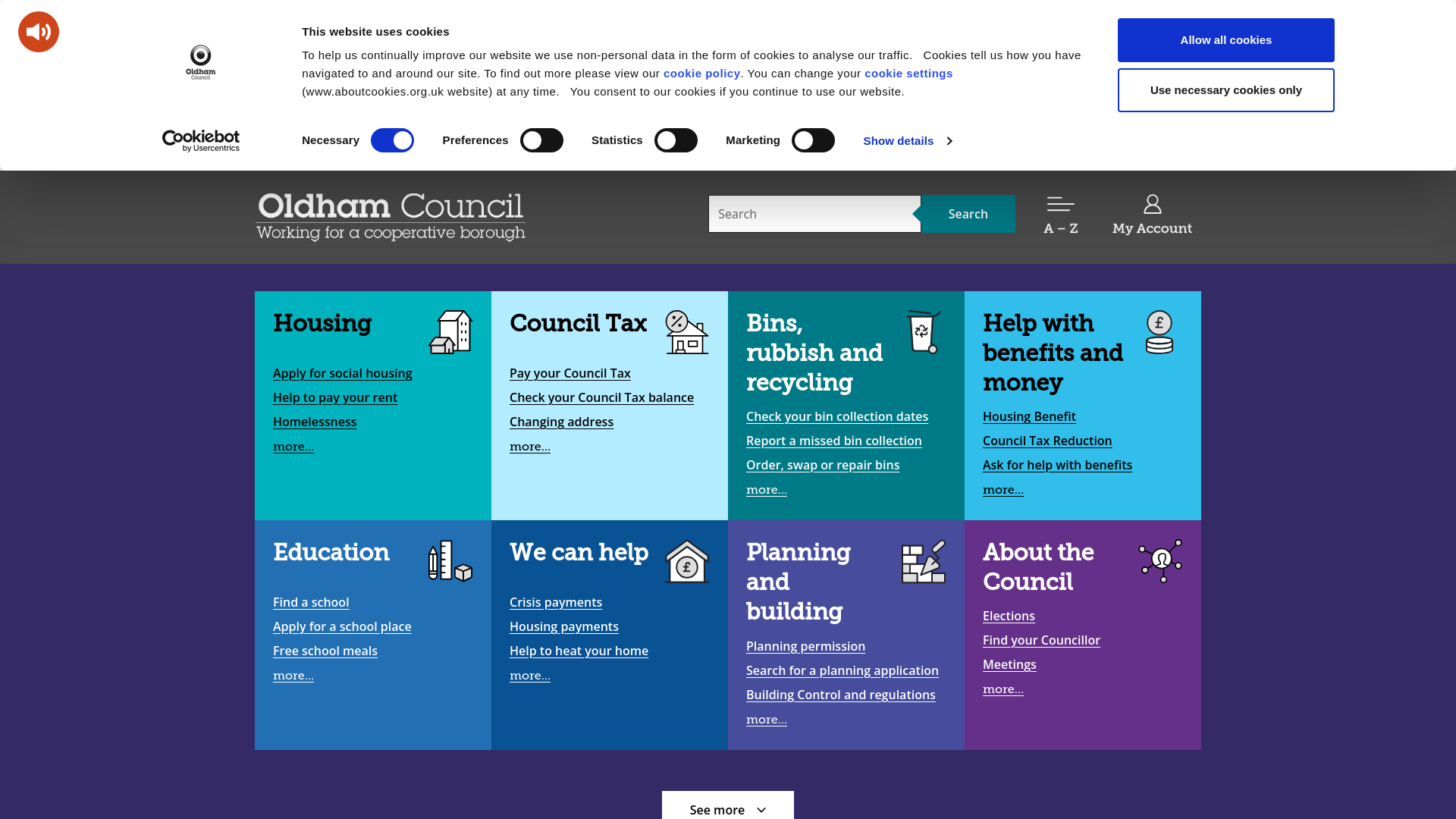 Website screenshot