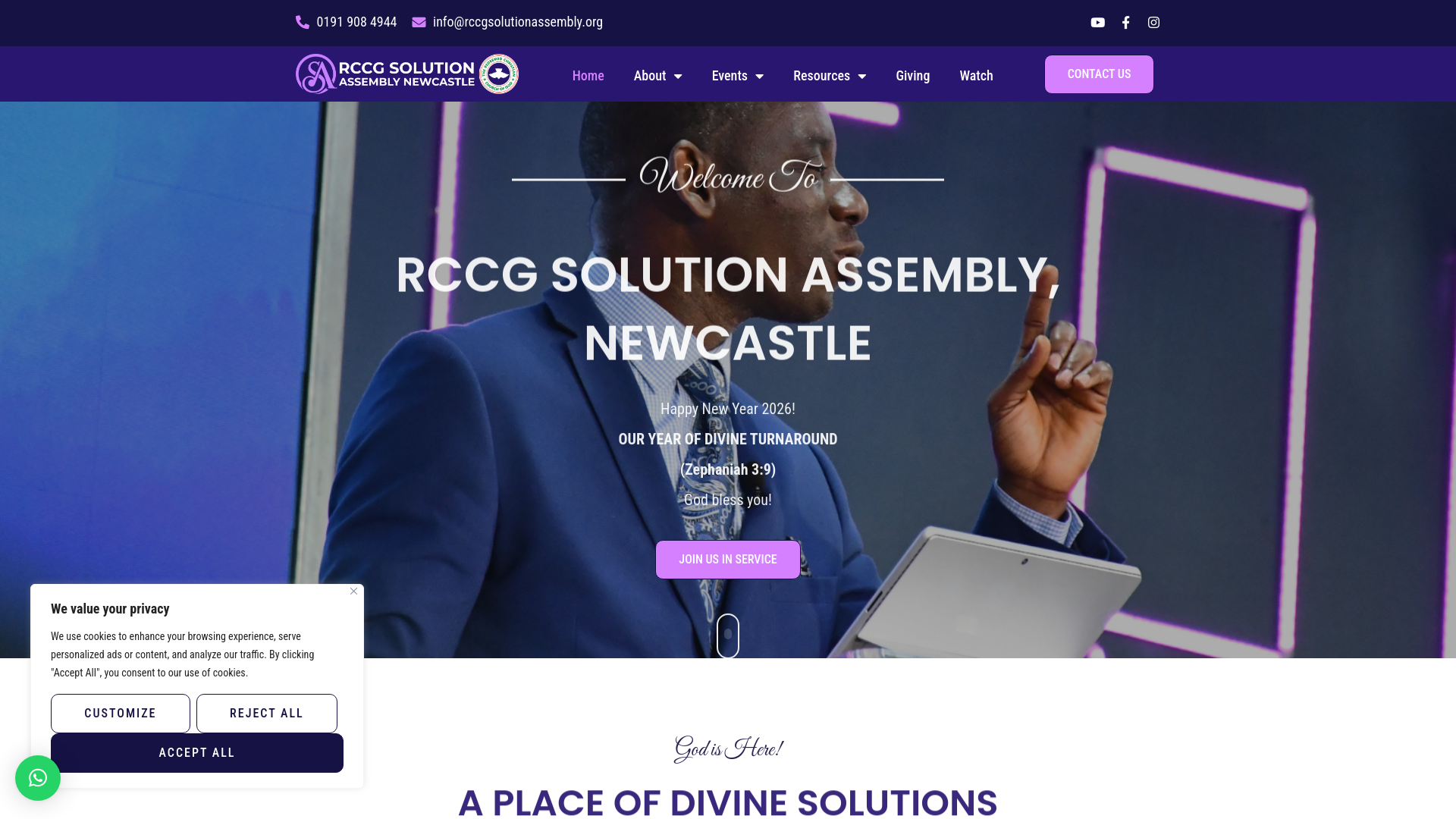 Website screenshot