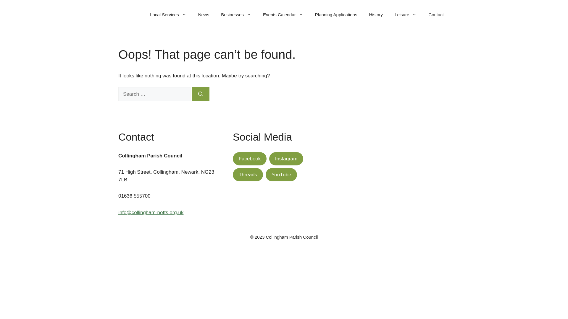 Website screenshot