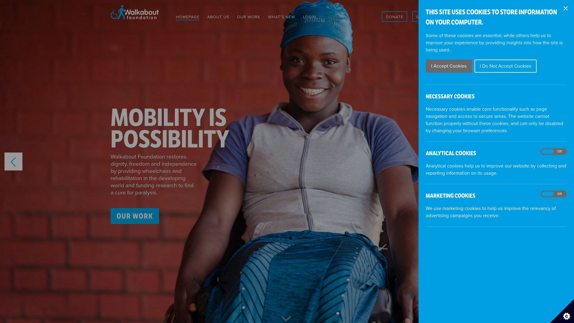 Website screenshot