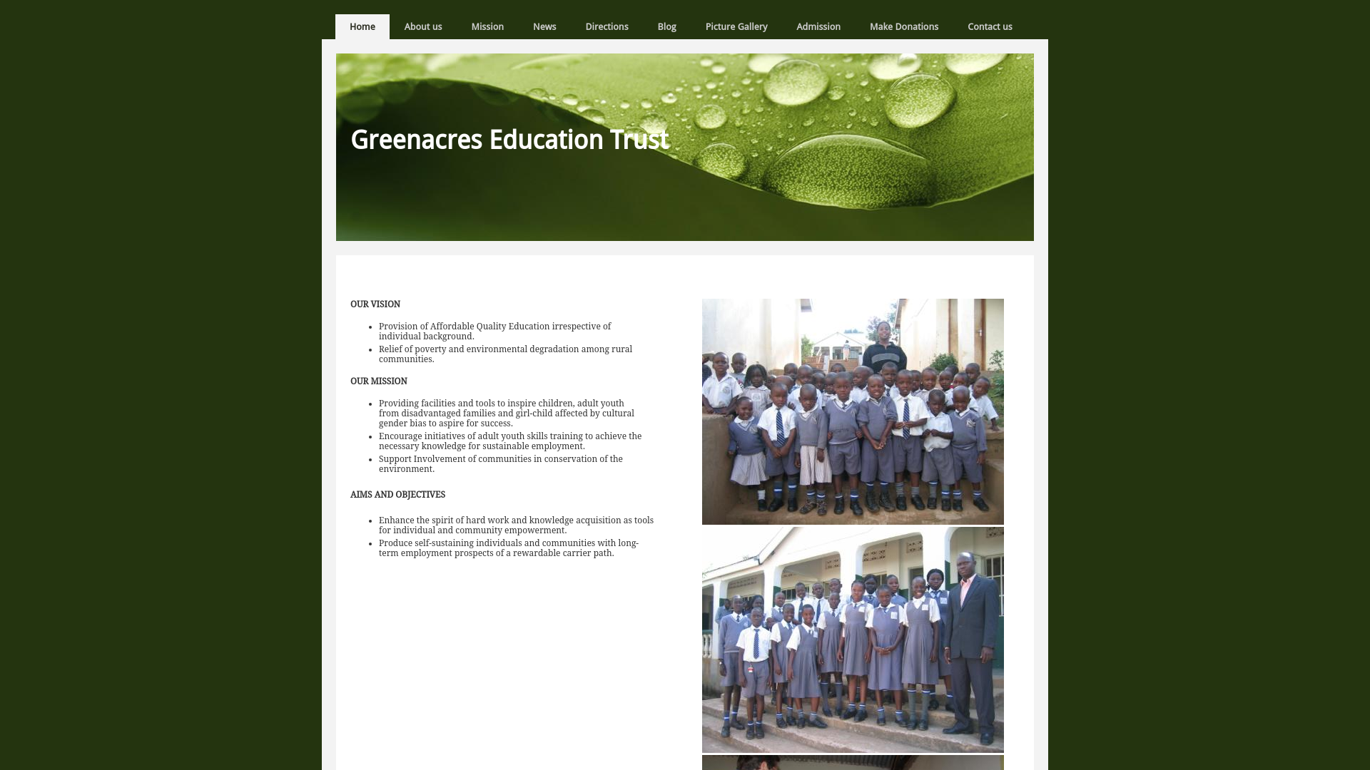 Website screenshot
