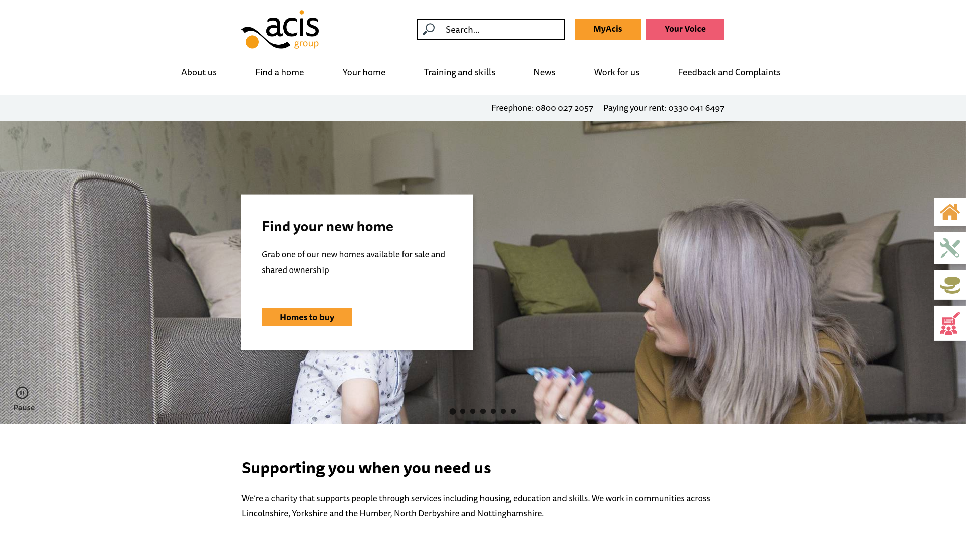 Website screenshot