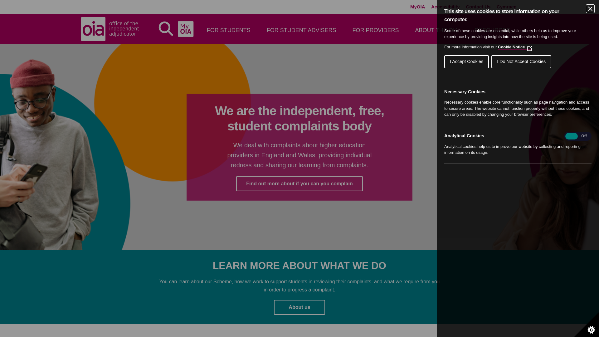 Website screenshot