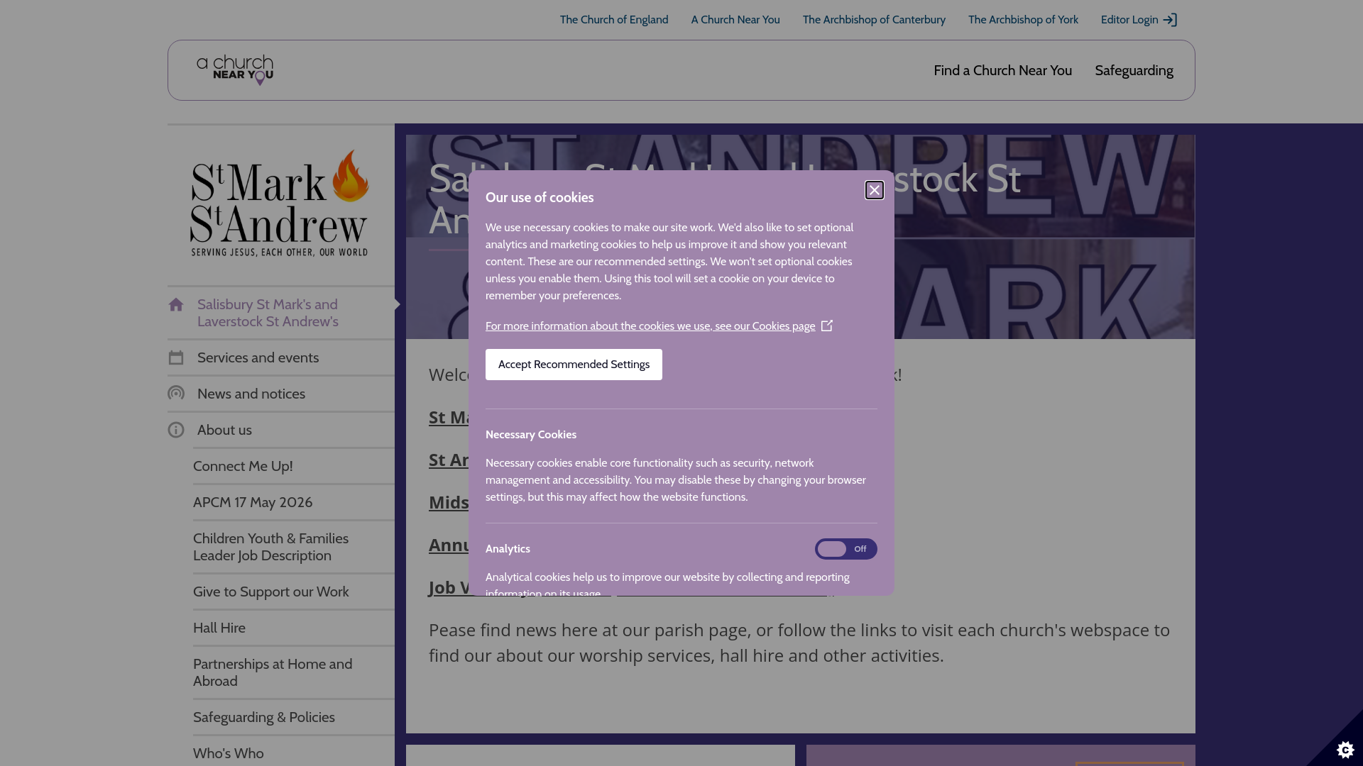 Website screenshot
