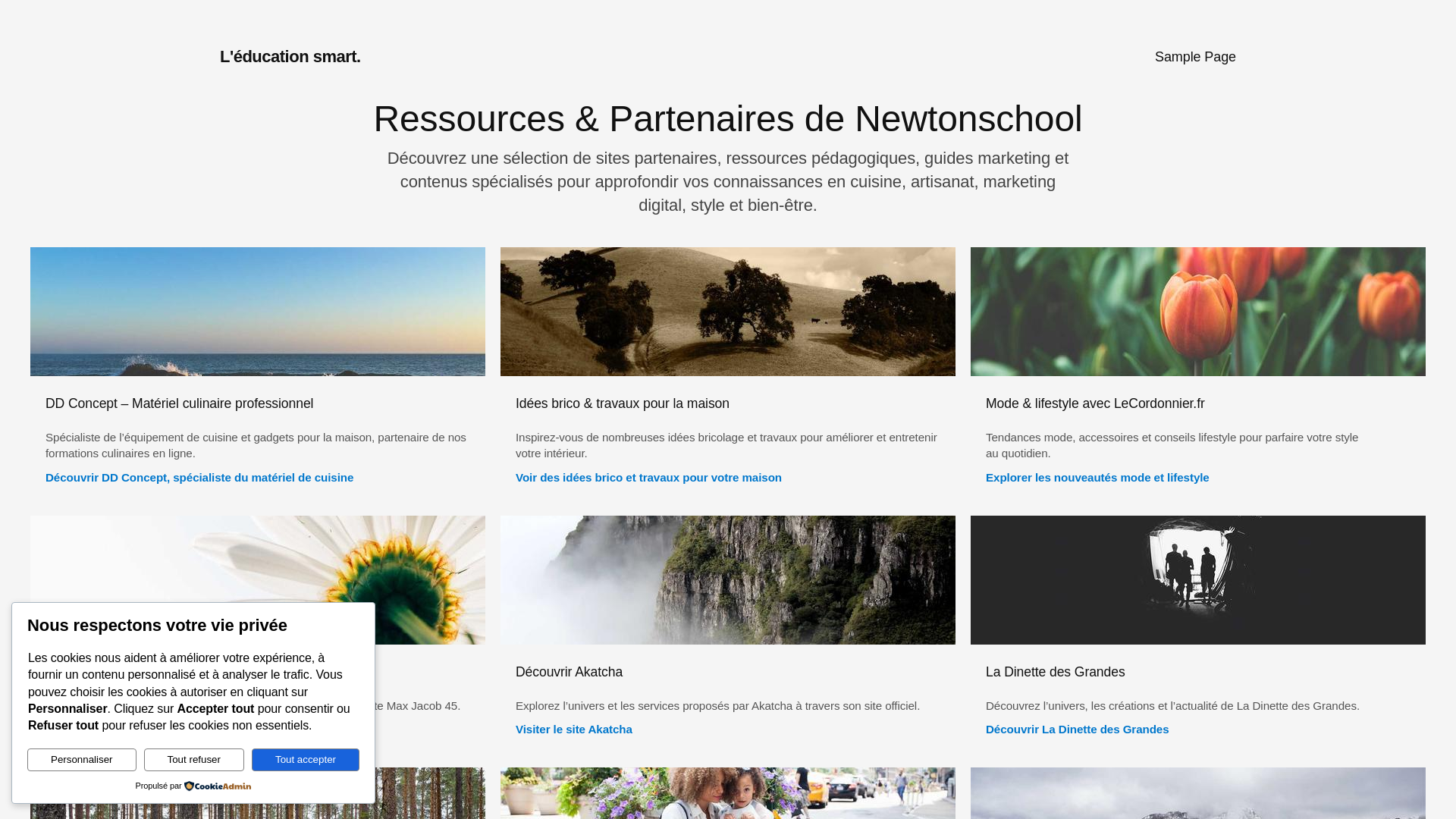 Website screenshot