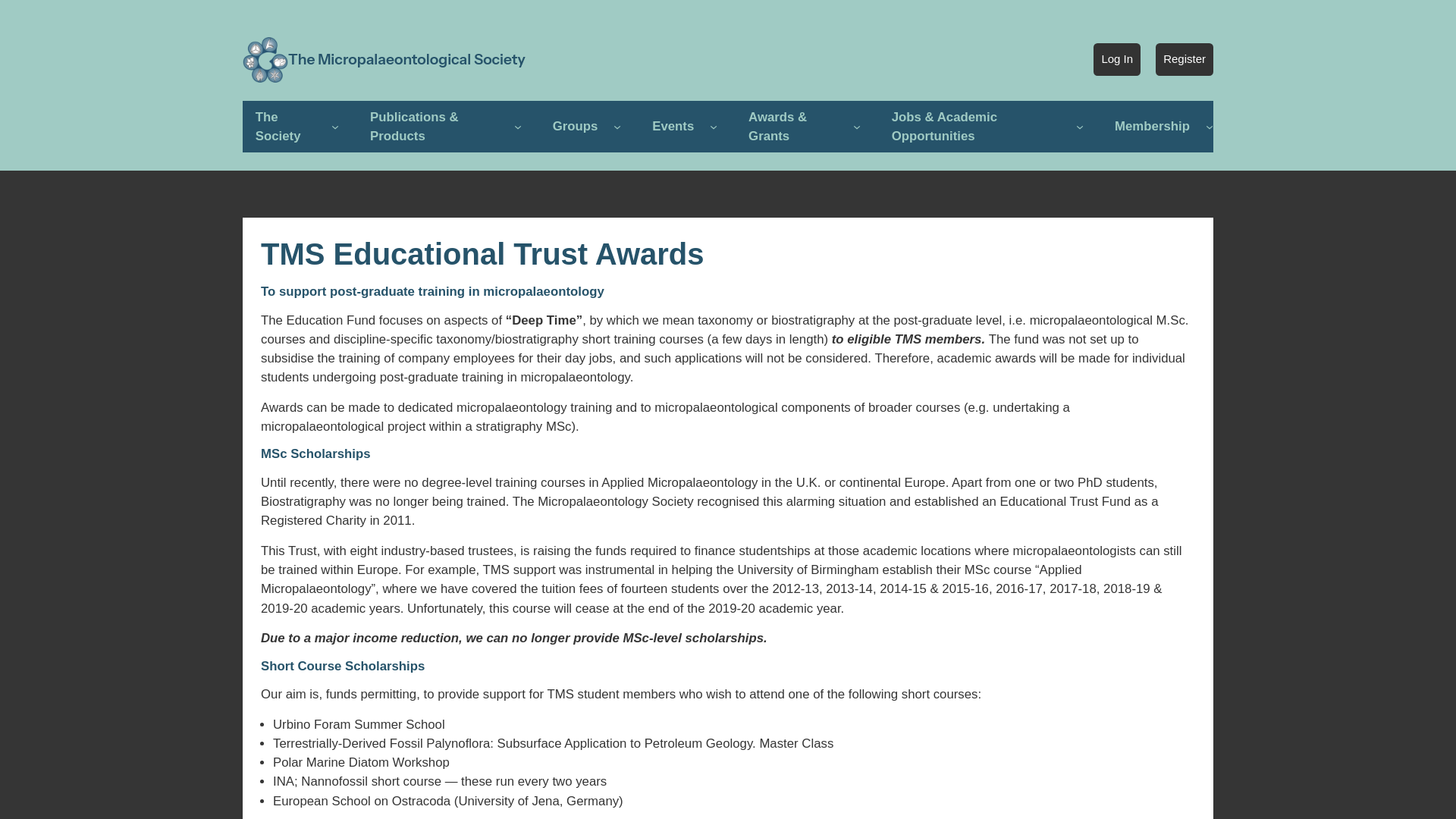 Website screenshot