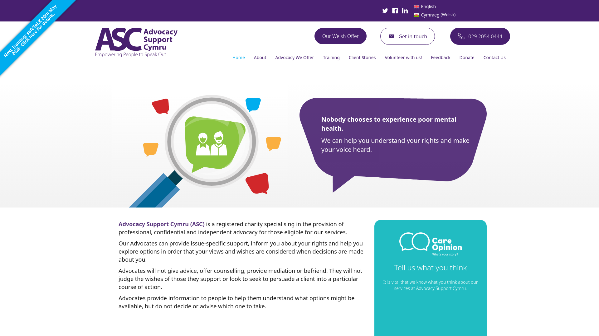 Website screenshot