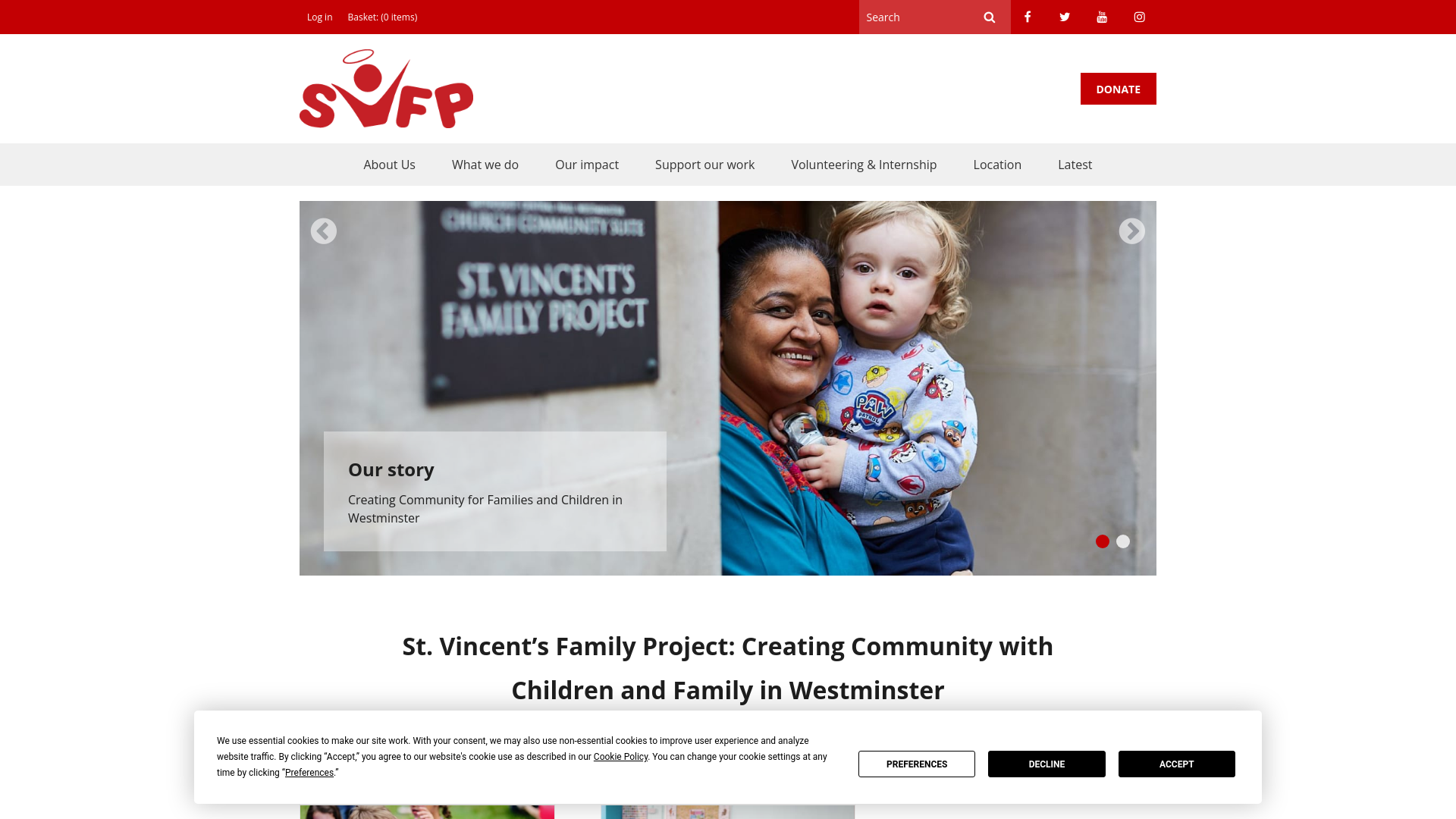 Website screenshot