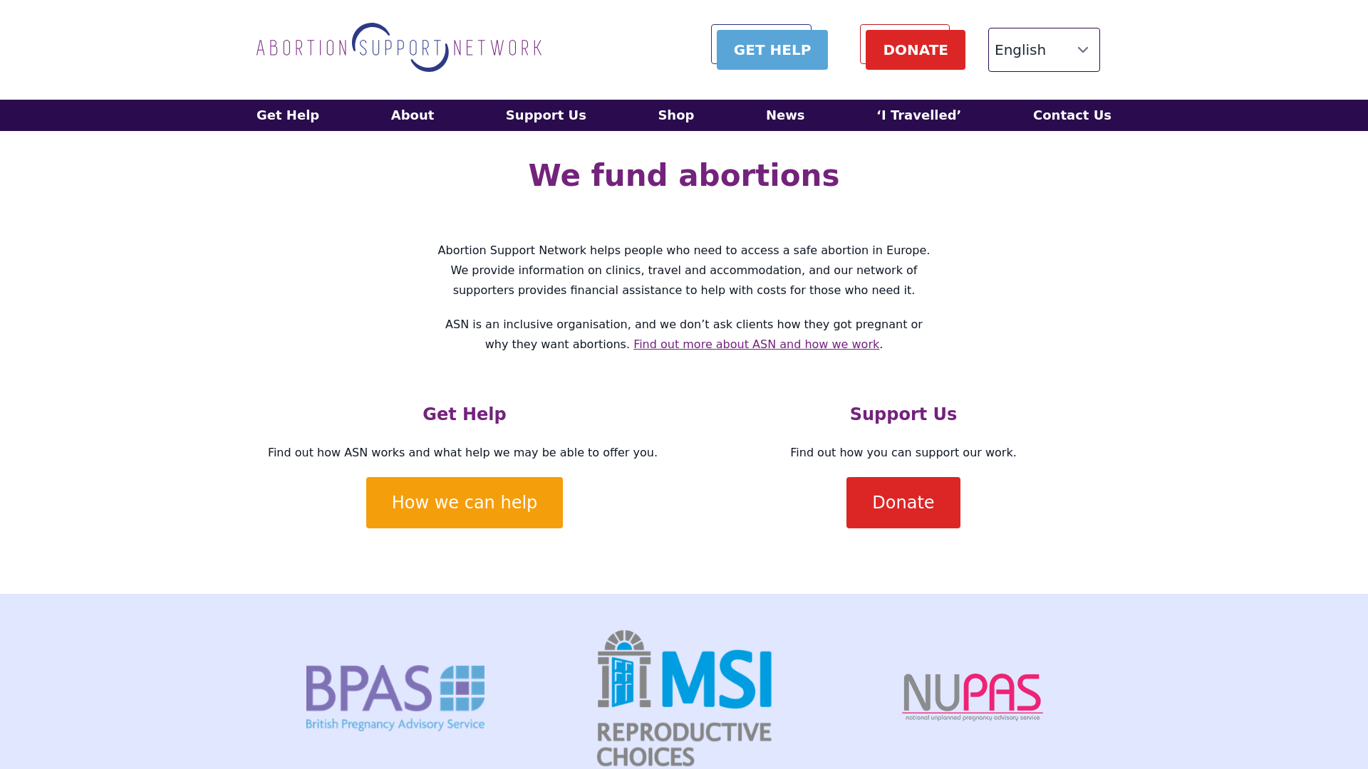Website screenshot