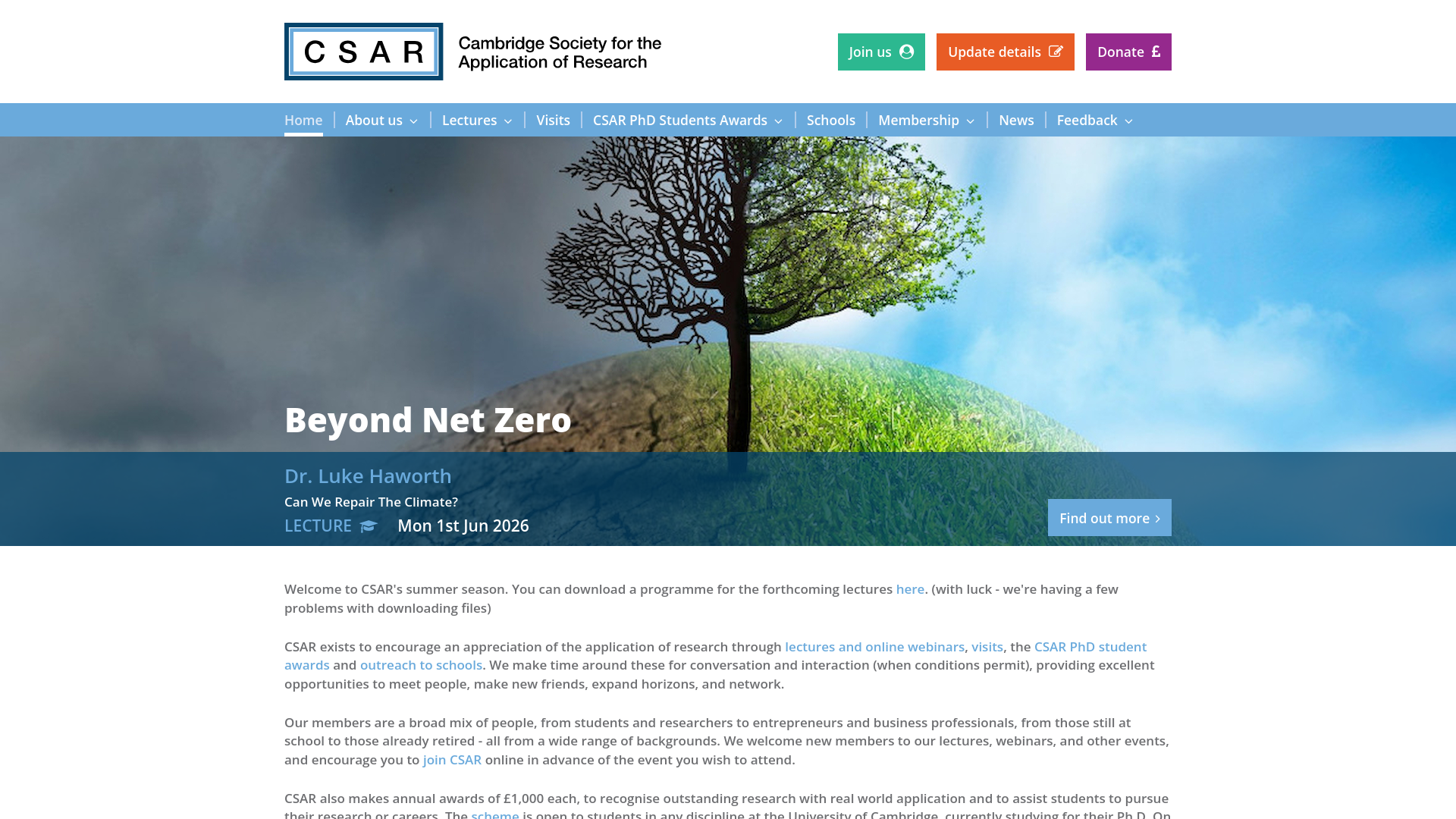 Website screenshot