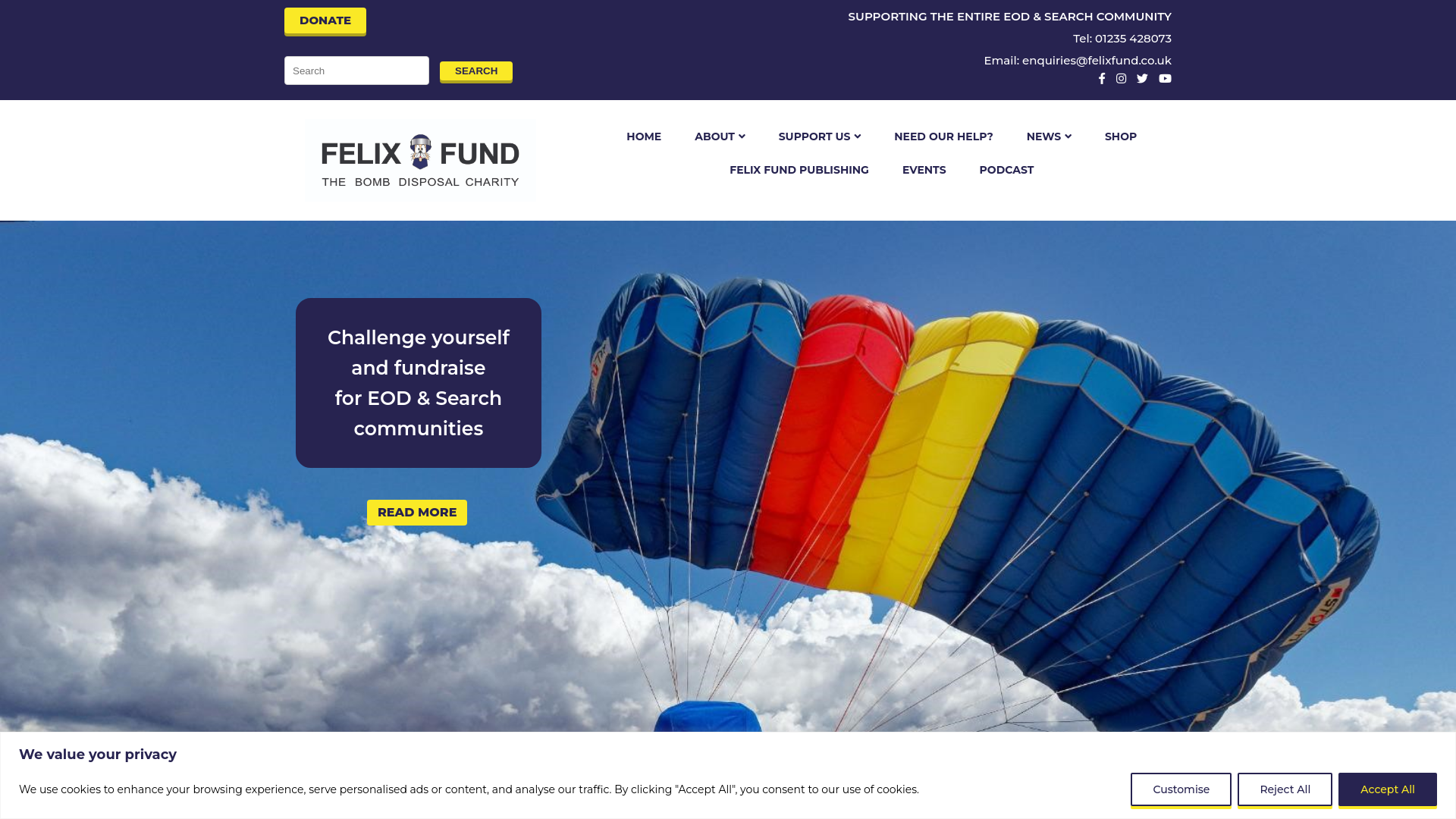 Website screenshot