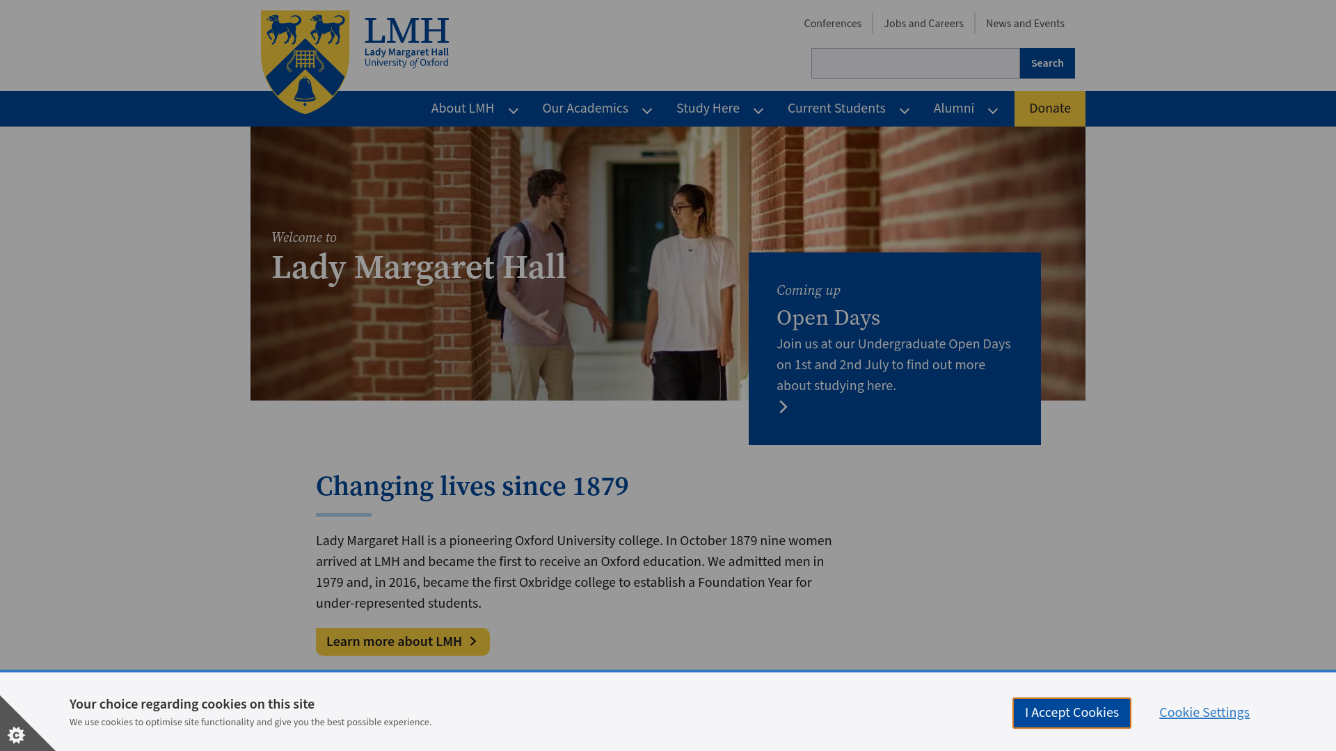 Website screenshot