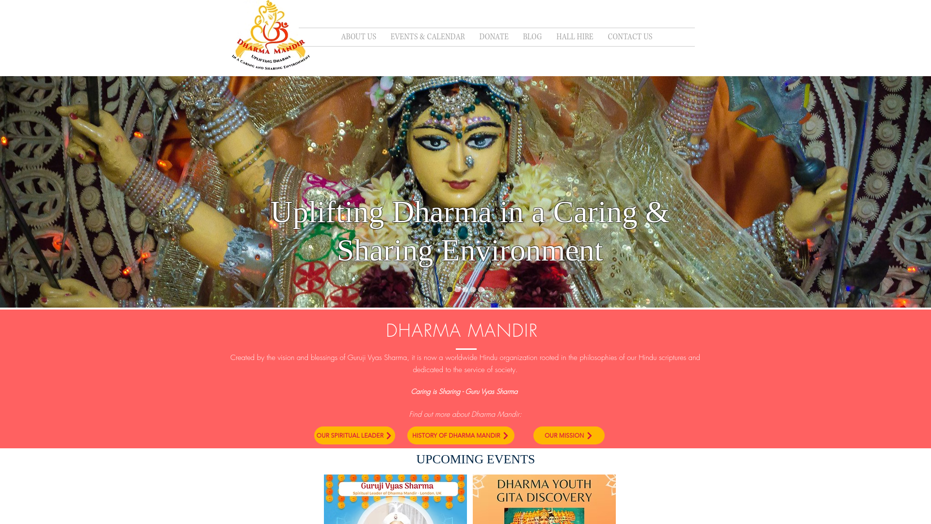 Website screenshot