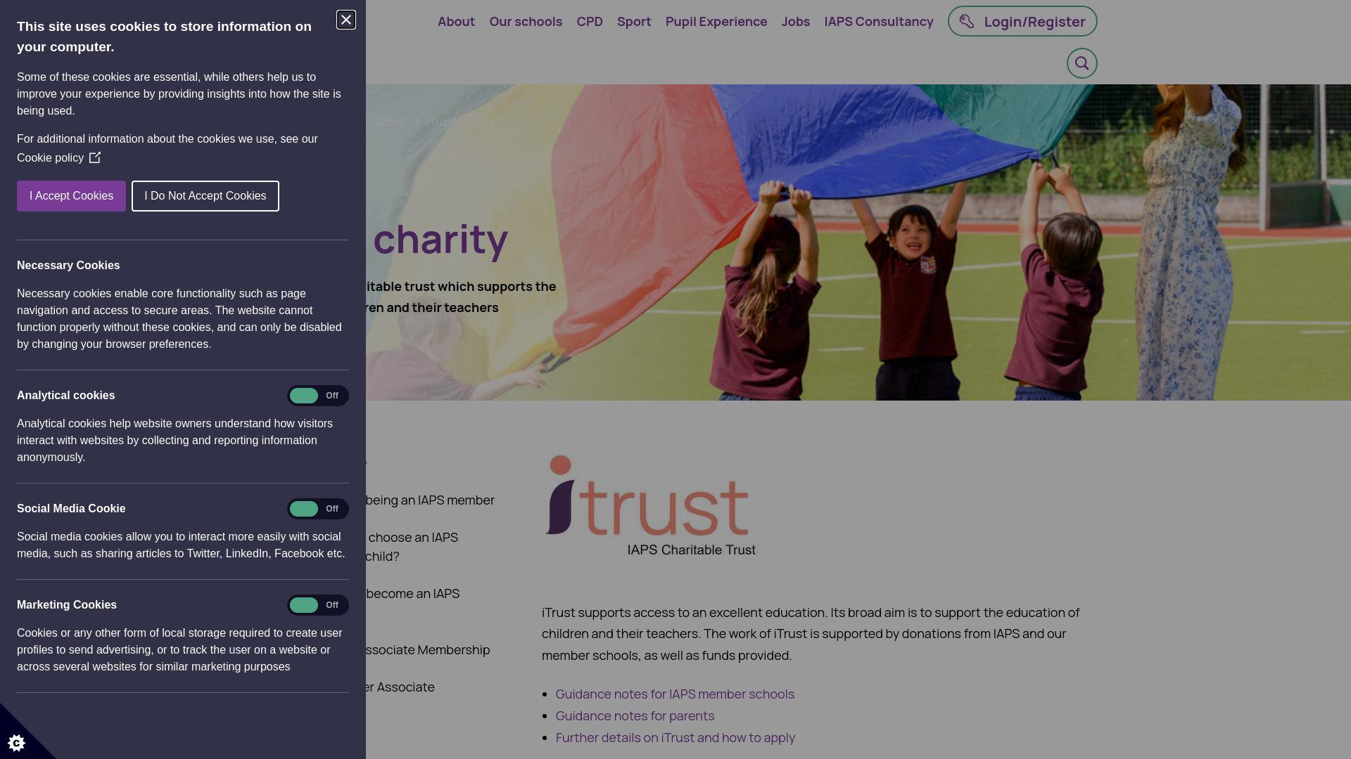 Website screenshot