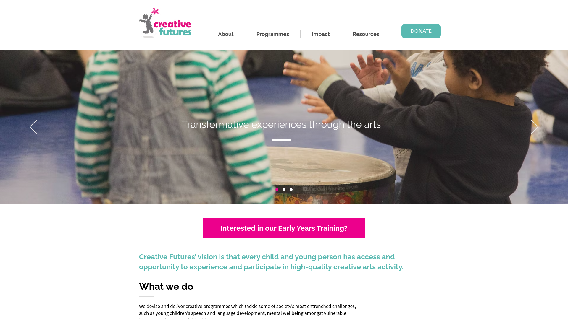 Website screenshot