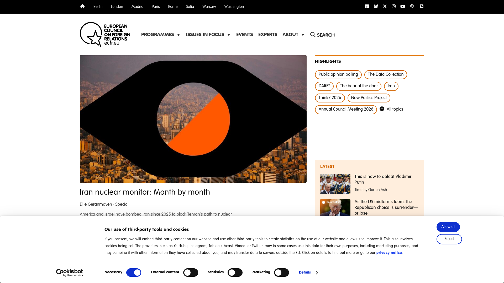 Website screenshot