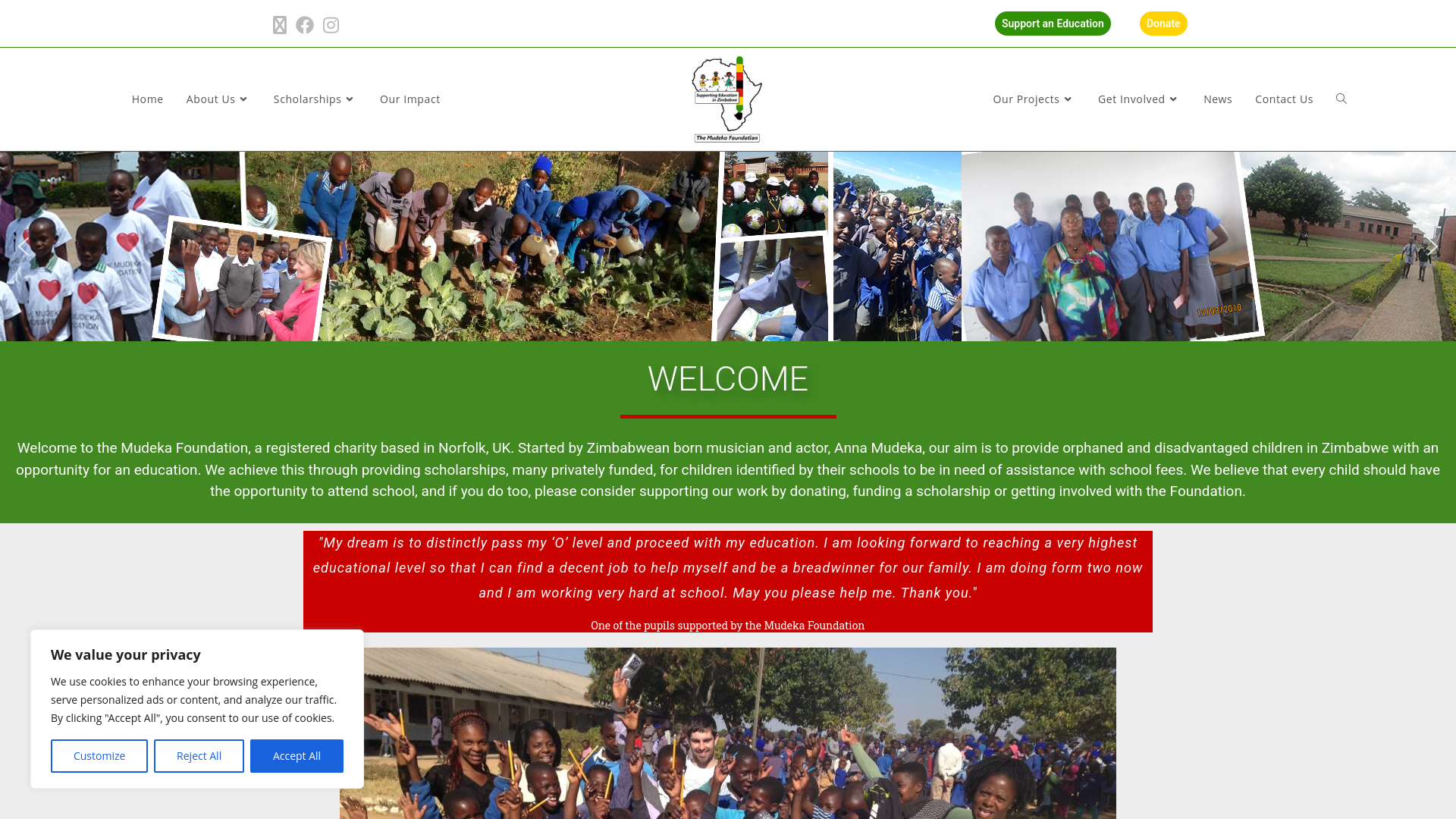 Website screenshot