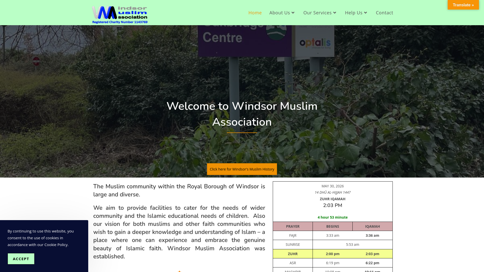 Website screenshot