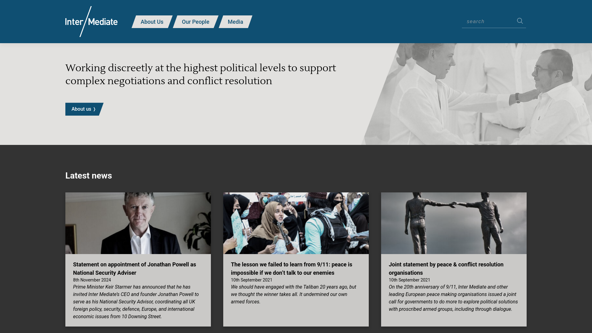 Website screenshot